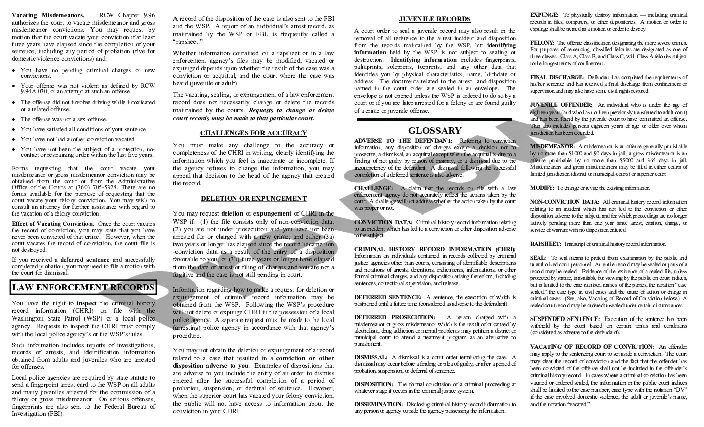 Preview A Guide on When and How to Challenge, Seal, Vacate, or Expunge