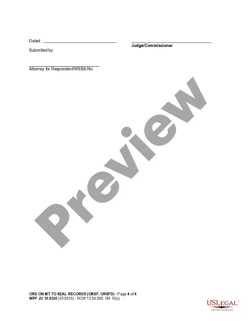 Get Order on Motion to Seal Records of Juvenile Offender Preview Order on Motion to Seal Records of Juvenile Offender