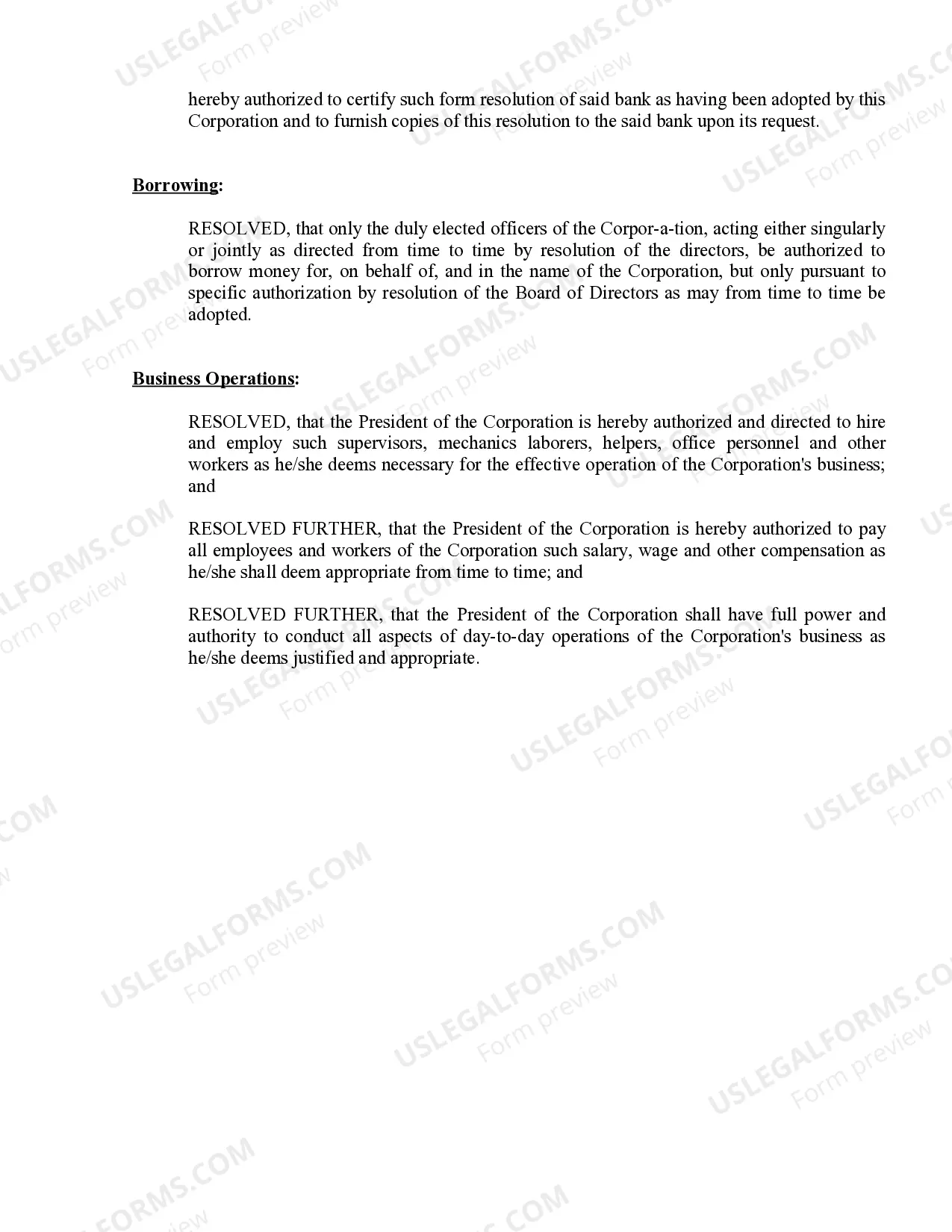 Preview Minutes for Organizational Meeting