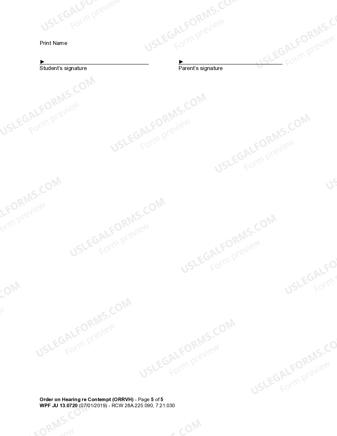 Preview JU 13.0720 - Order on Hearing Re Contempt