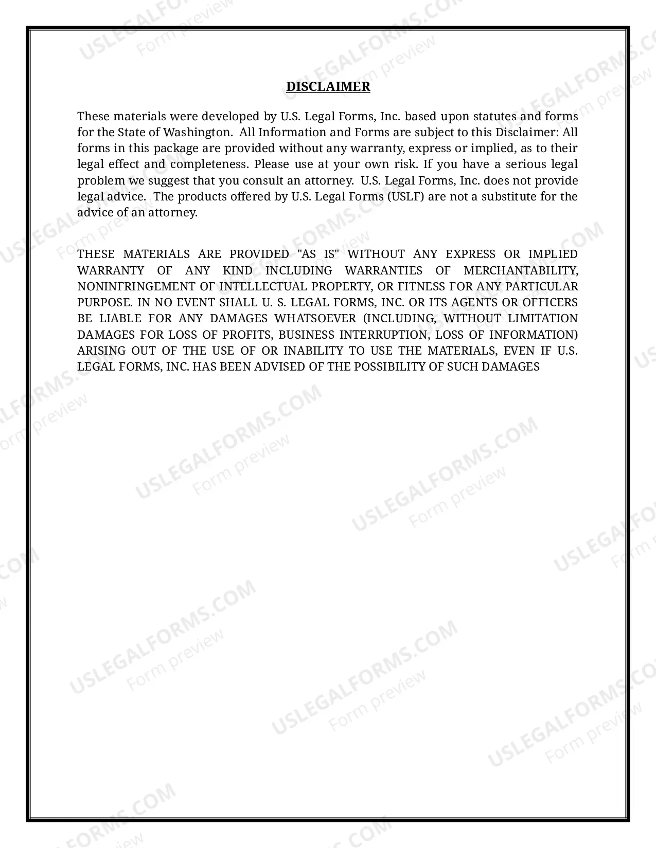 Preview Washington Name Change Instructions and Forms Package for an Adult