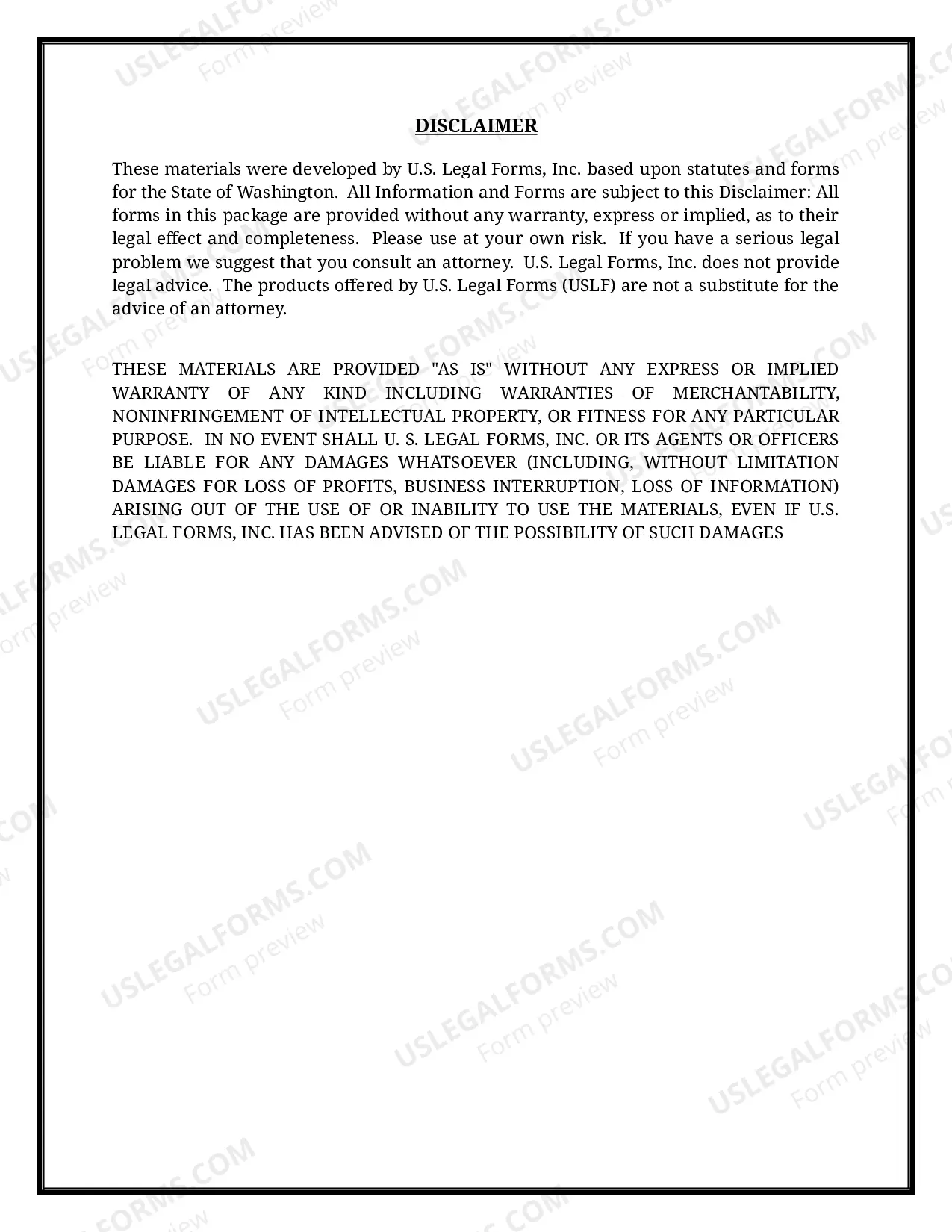 Preview Washington Name Change Instructions and Forms Package for a Minor