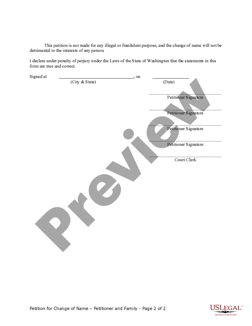 Get Petition for Change of Name Preview Petition for Change of Name