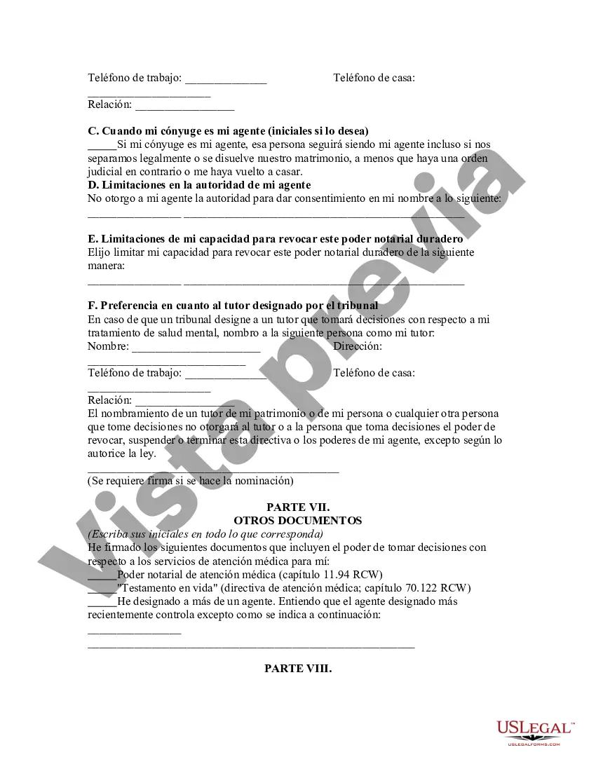 Preview Directiva anticipada de salud mental: formulario legal