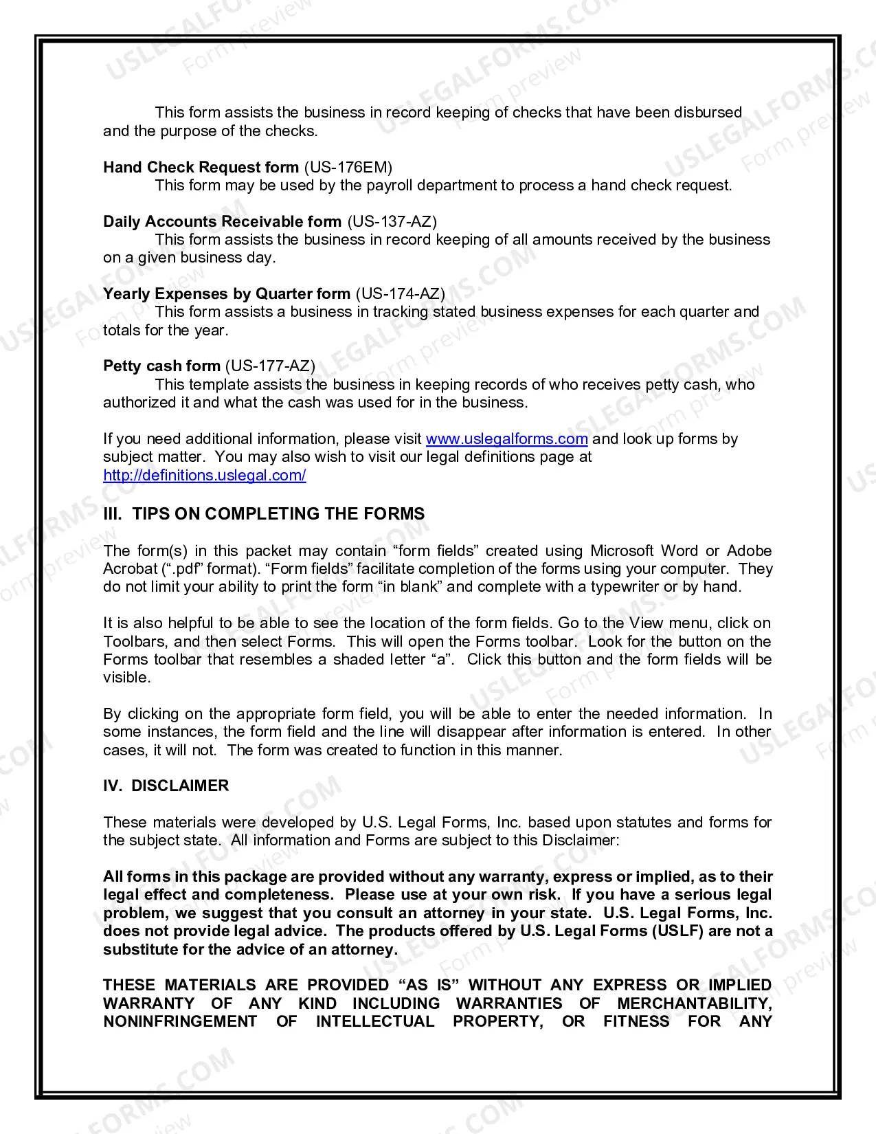Preview Washington Sole Proprietorship Essential Startup Kit
