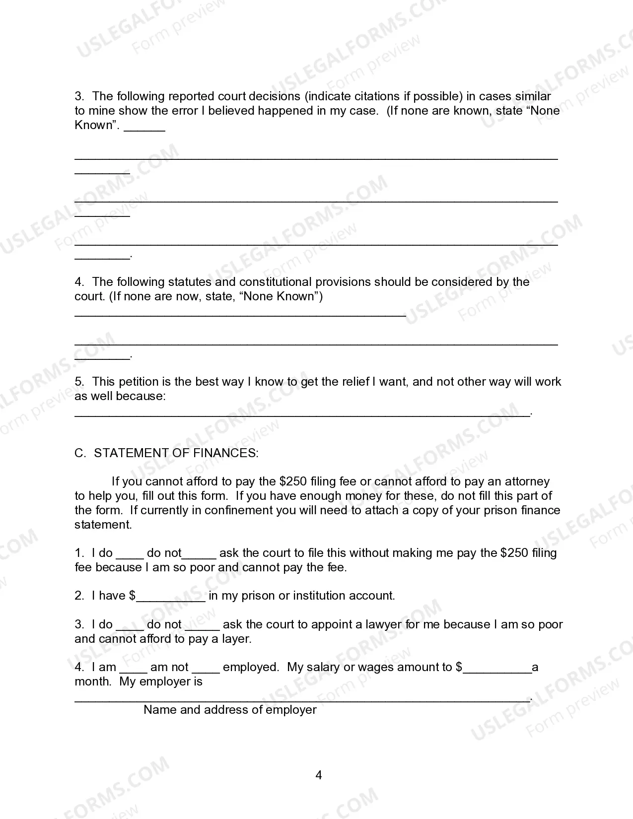 Preview Personal Restraint Petition
