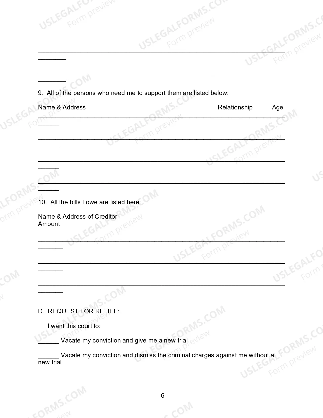 Preview Personal Restraint Petition
