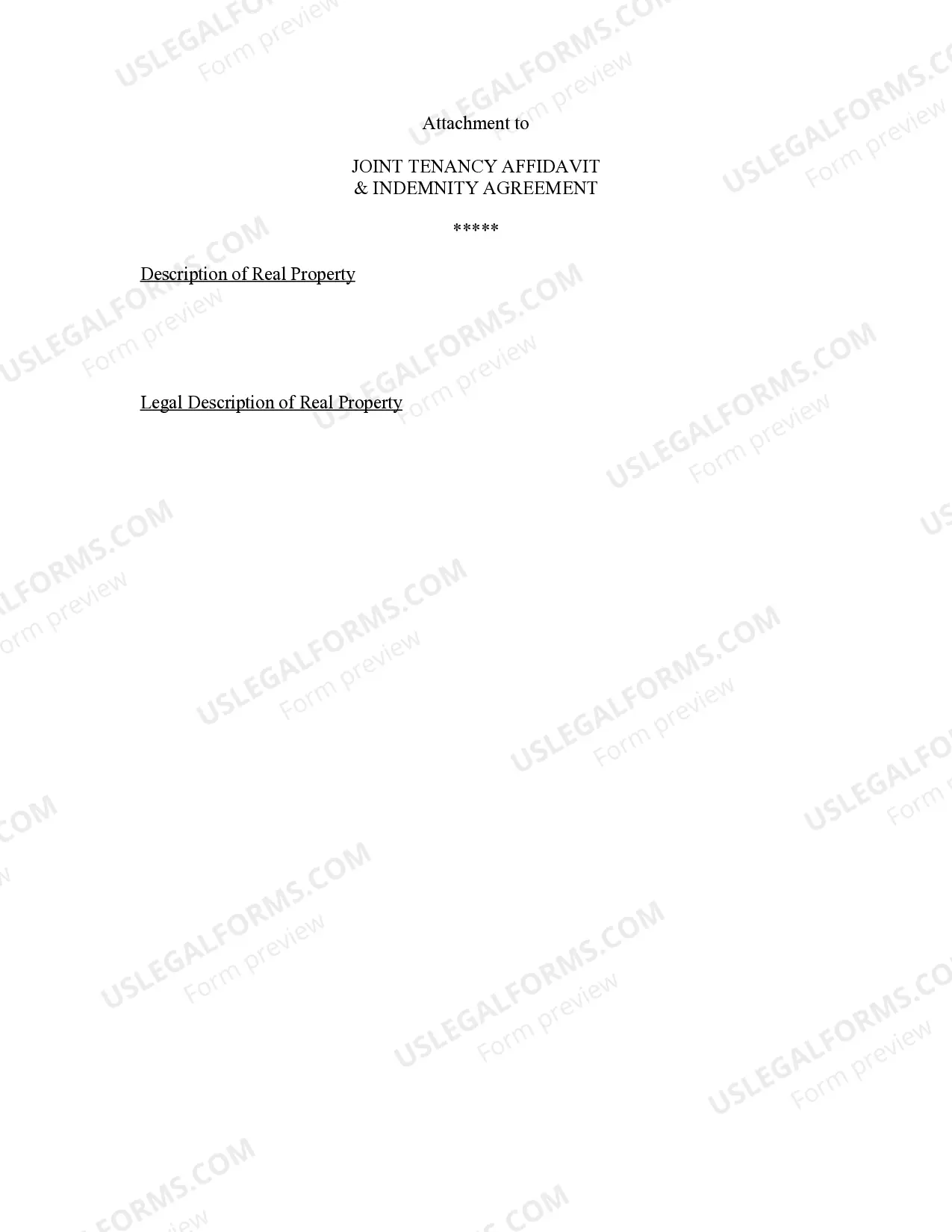 Preview Lack of Probate" Affidavit- Joint Tenancy