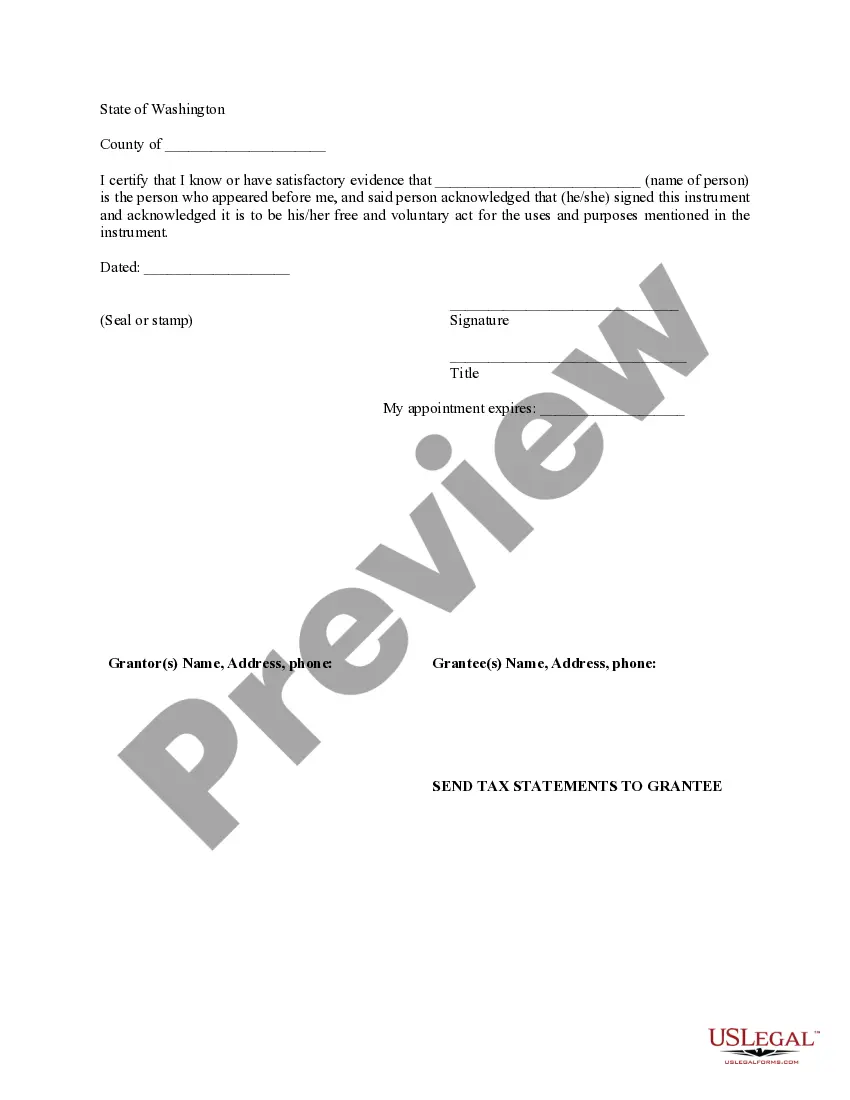 Preview Warranty Deed for Separate or Joint Property to Joint Tenancy