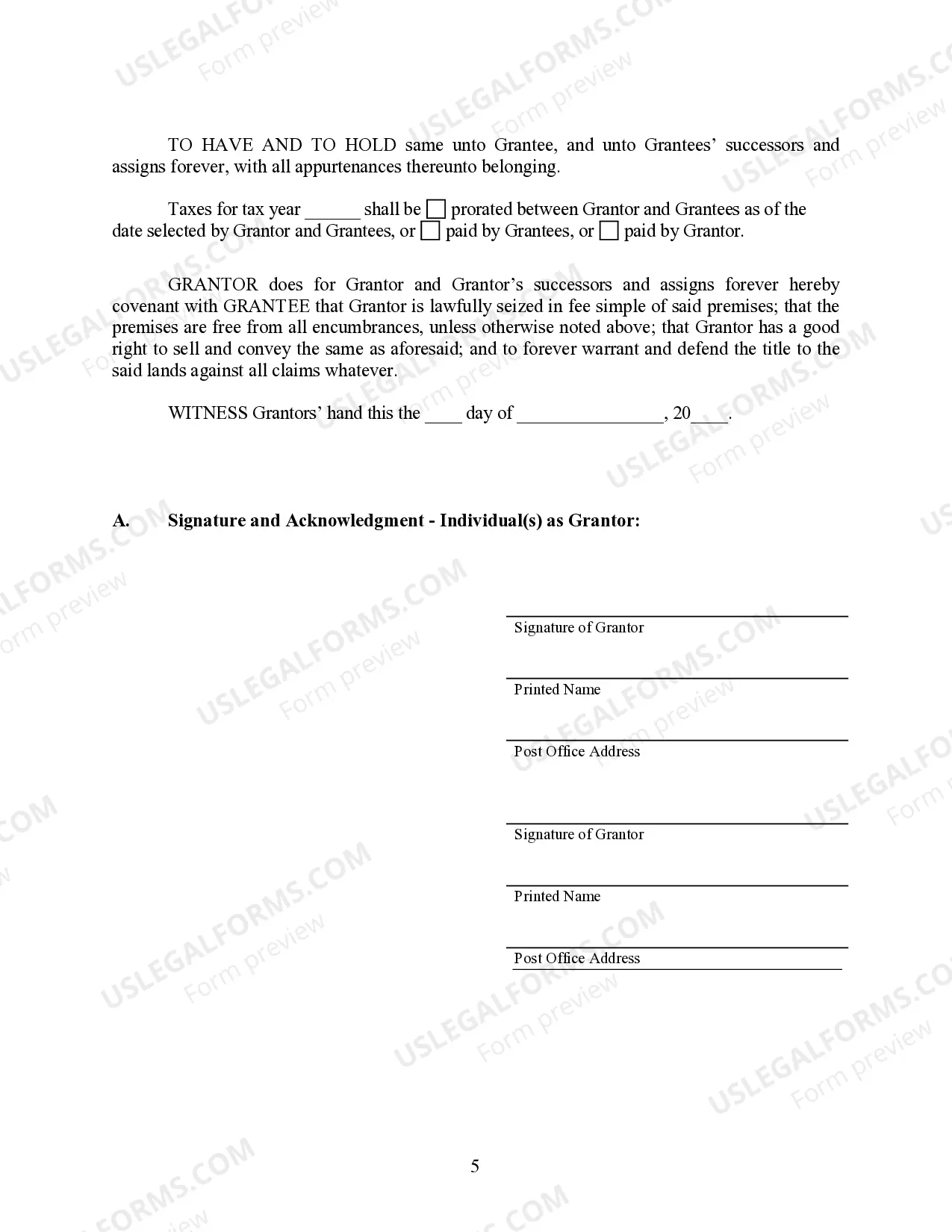 Preview Warranty Deed for Limited Partnership or LLC is the Grantor, or Grantee