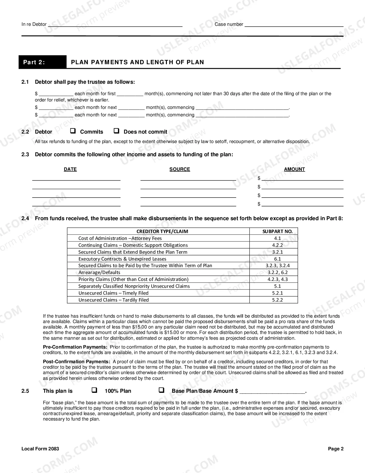 Preview Ch 13 Plan (effective 12/1/2017)
