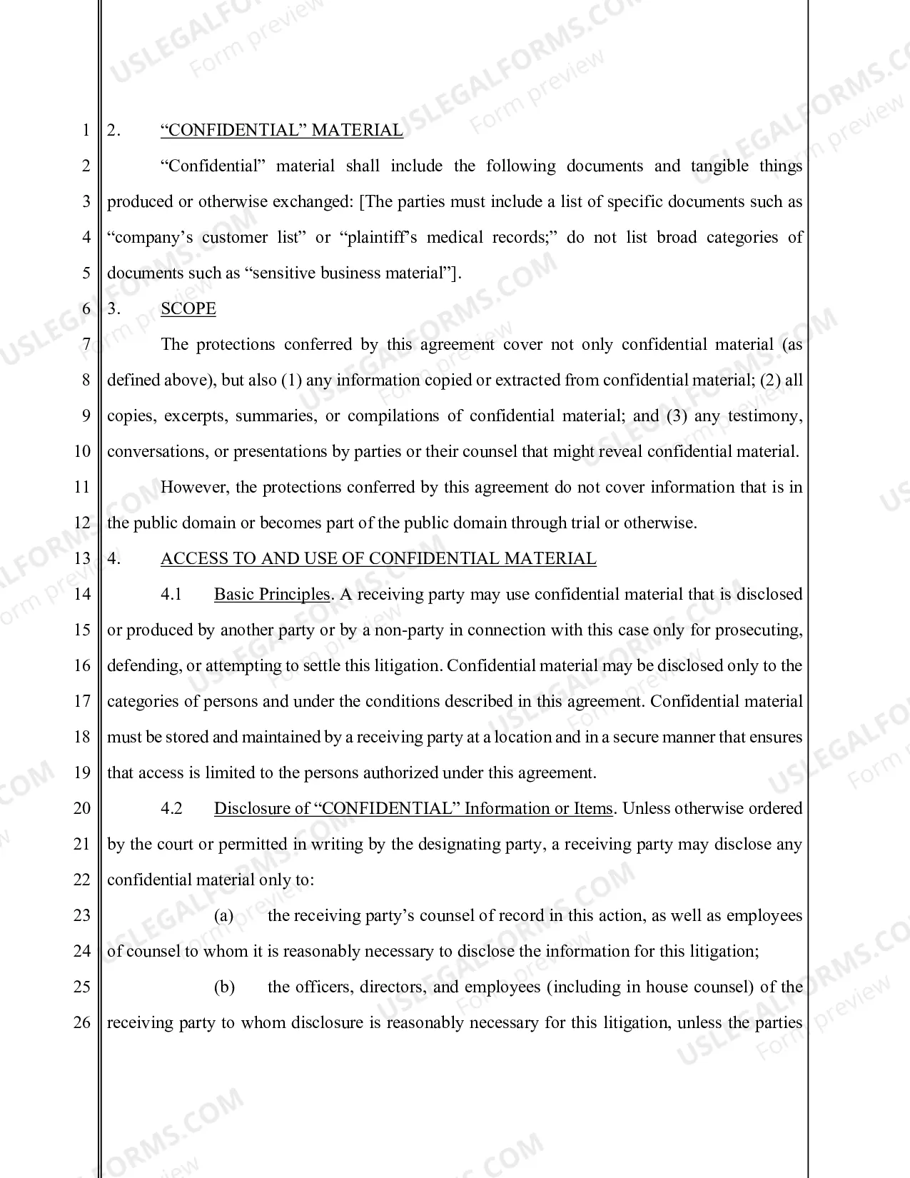 Preview Model Stipulated Protective Order