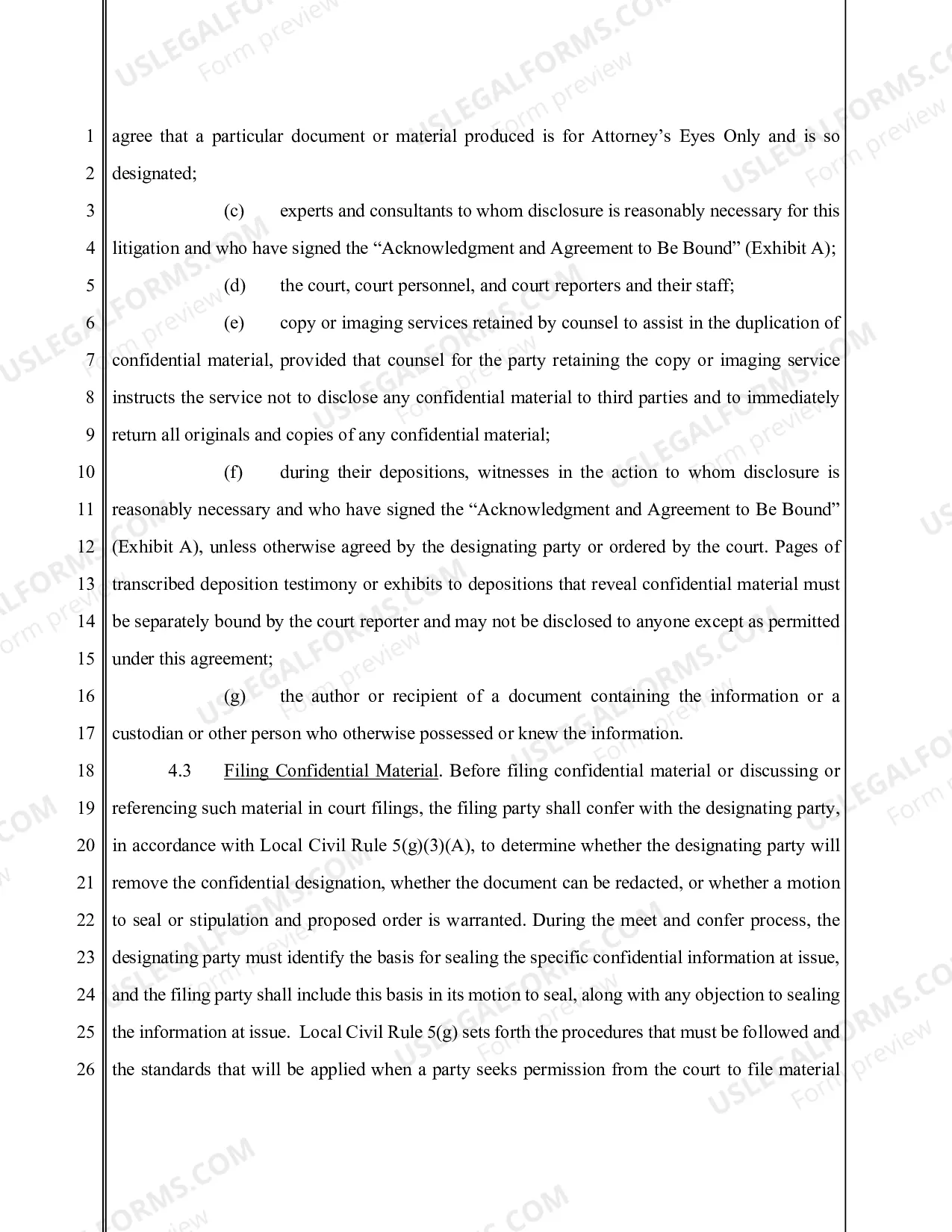 Preview Model Stipulated Protective Order