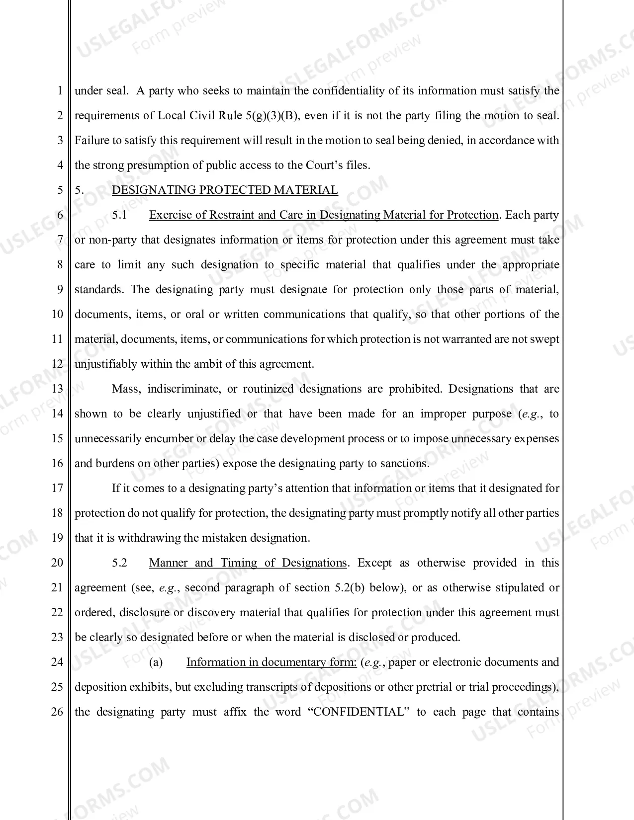 Preview Model Stipulated Protective Order