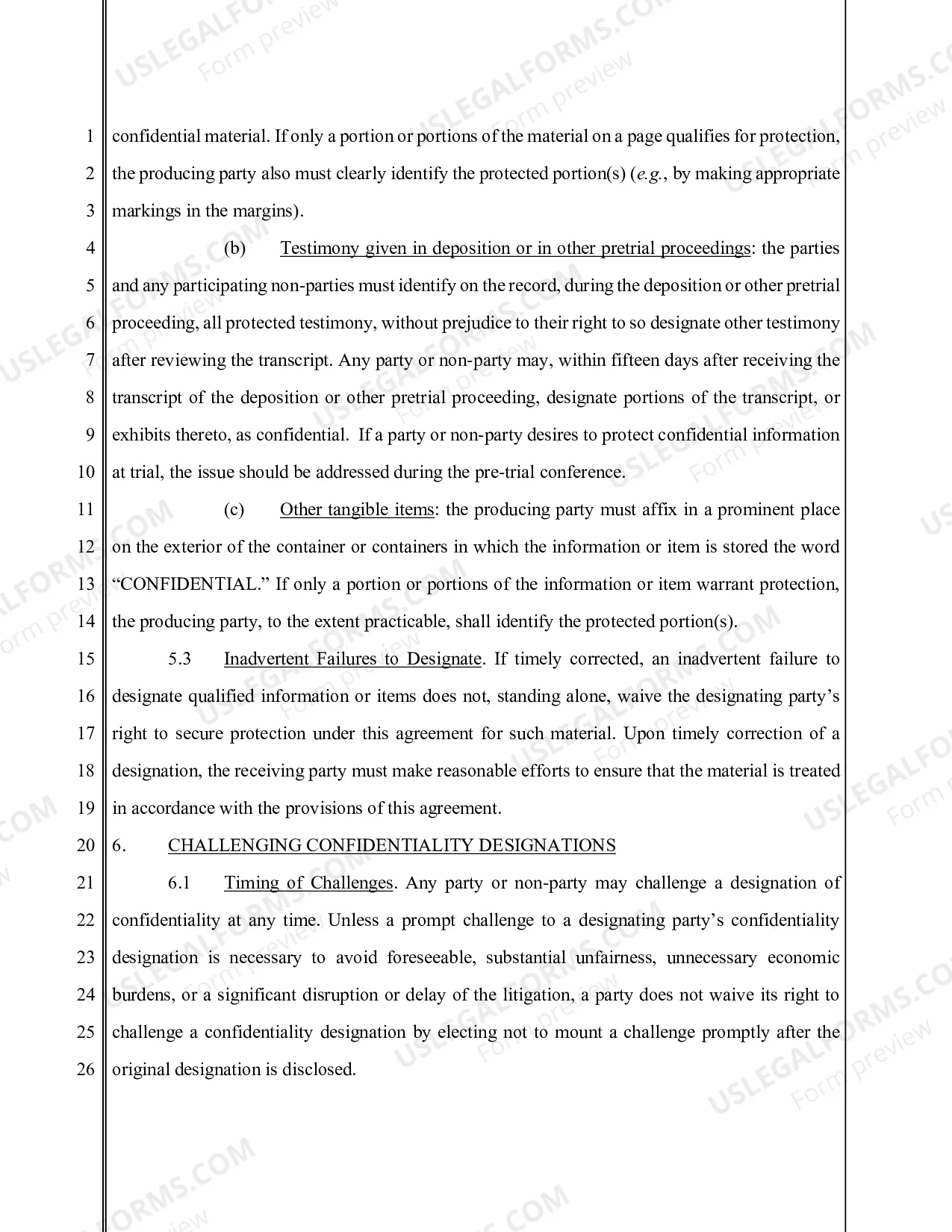 Preview Model Stipulated Protective Order