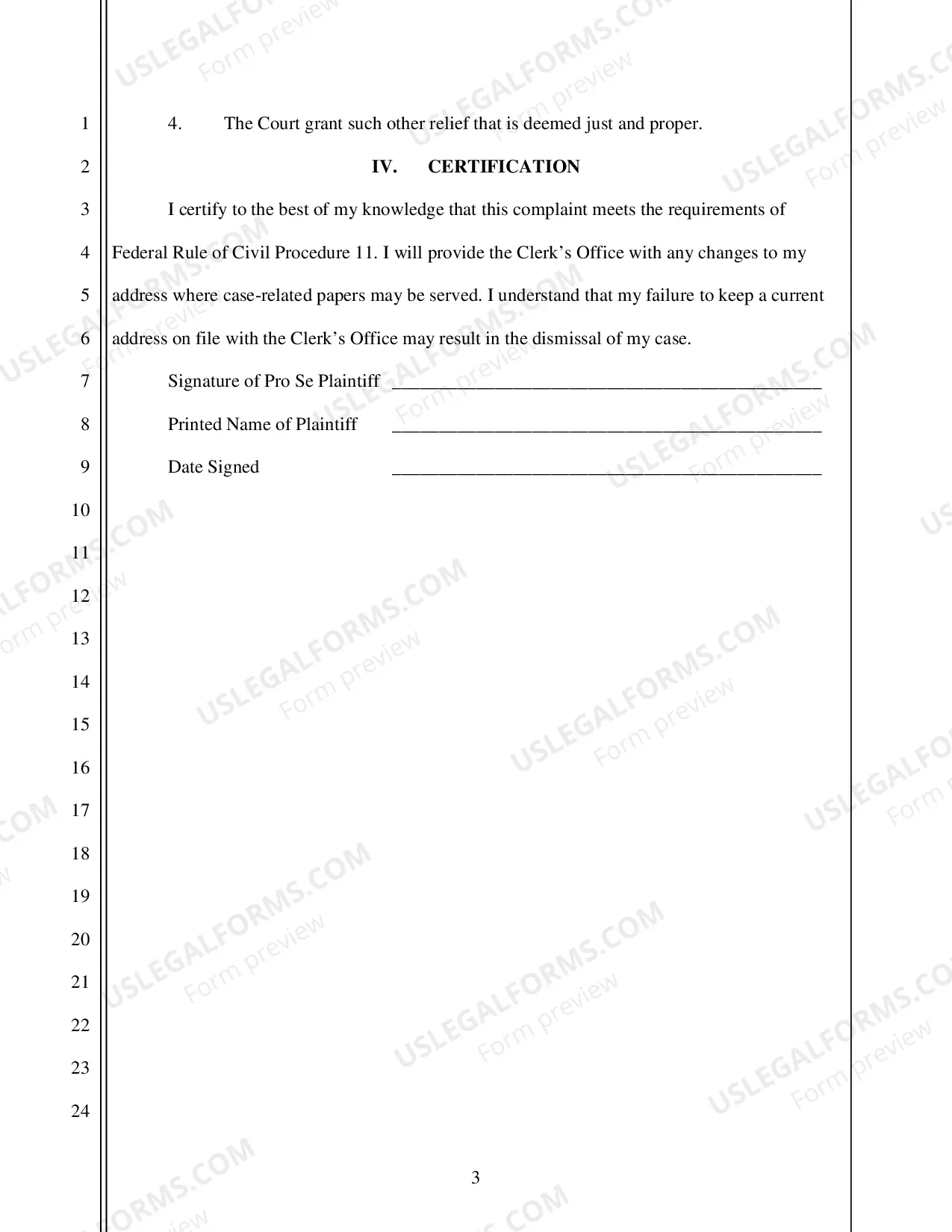 Preview Complaint - Social Security Appeal
