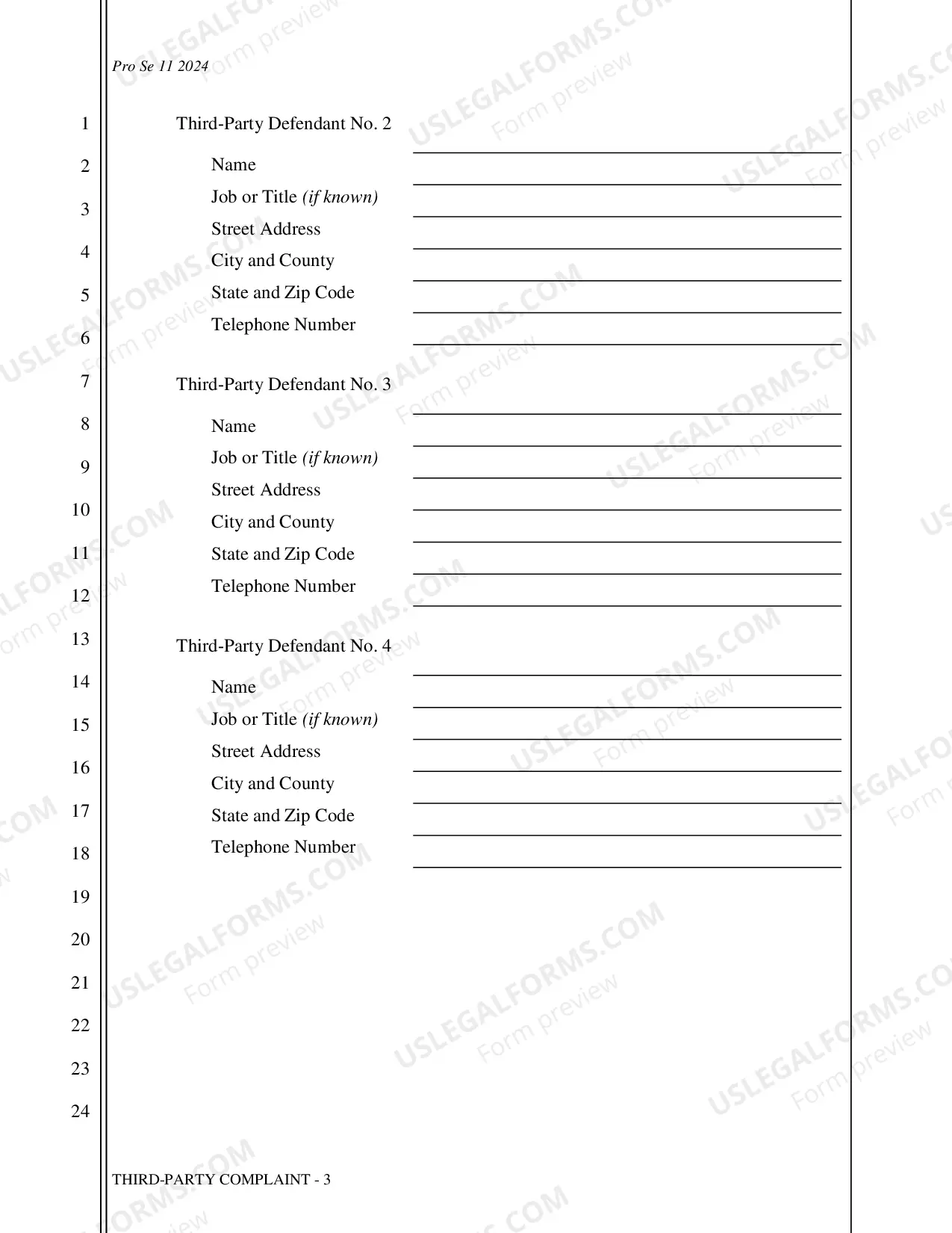 Preview Complaint - Third Party