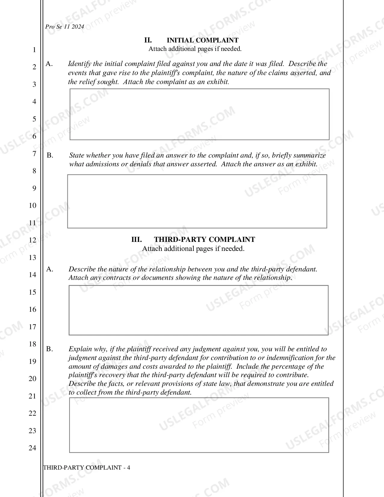 Preview Complaint - Third Party