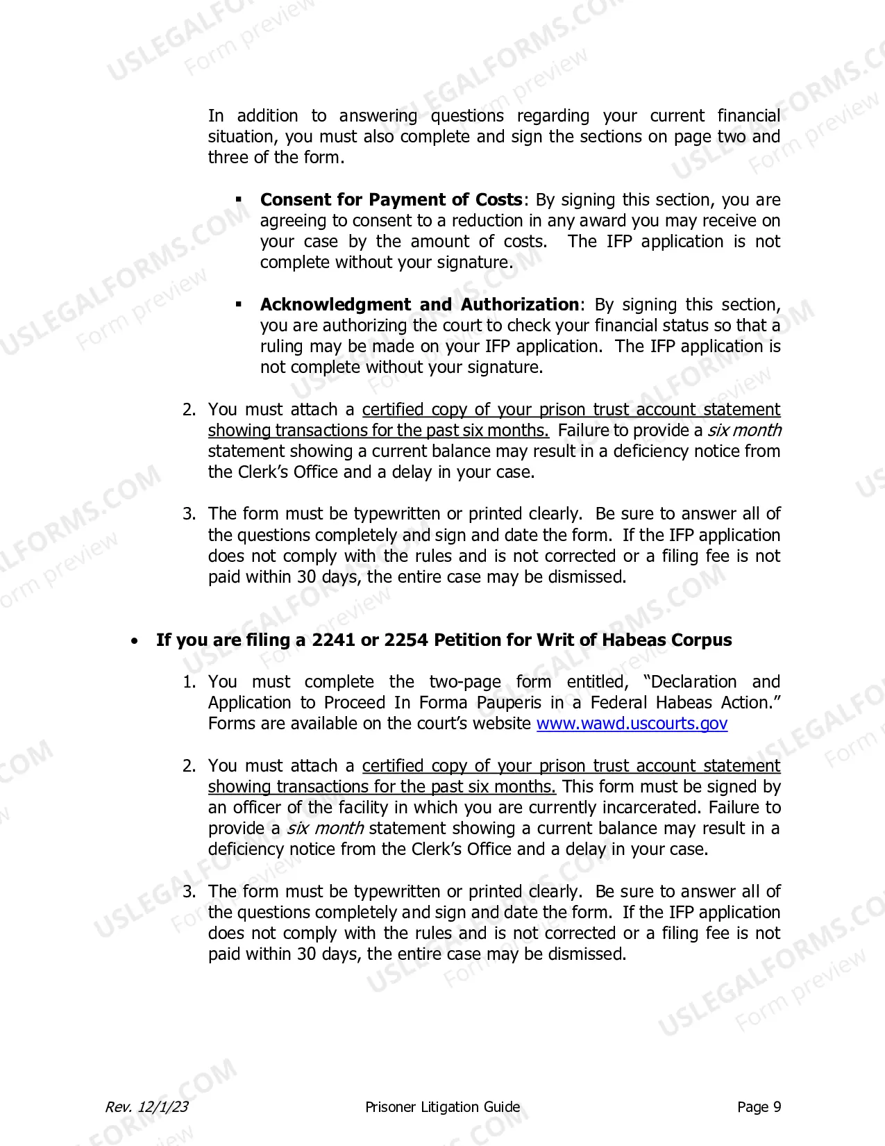 Preview Prisoner Litigation Manual