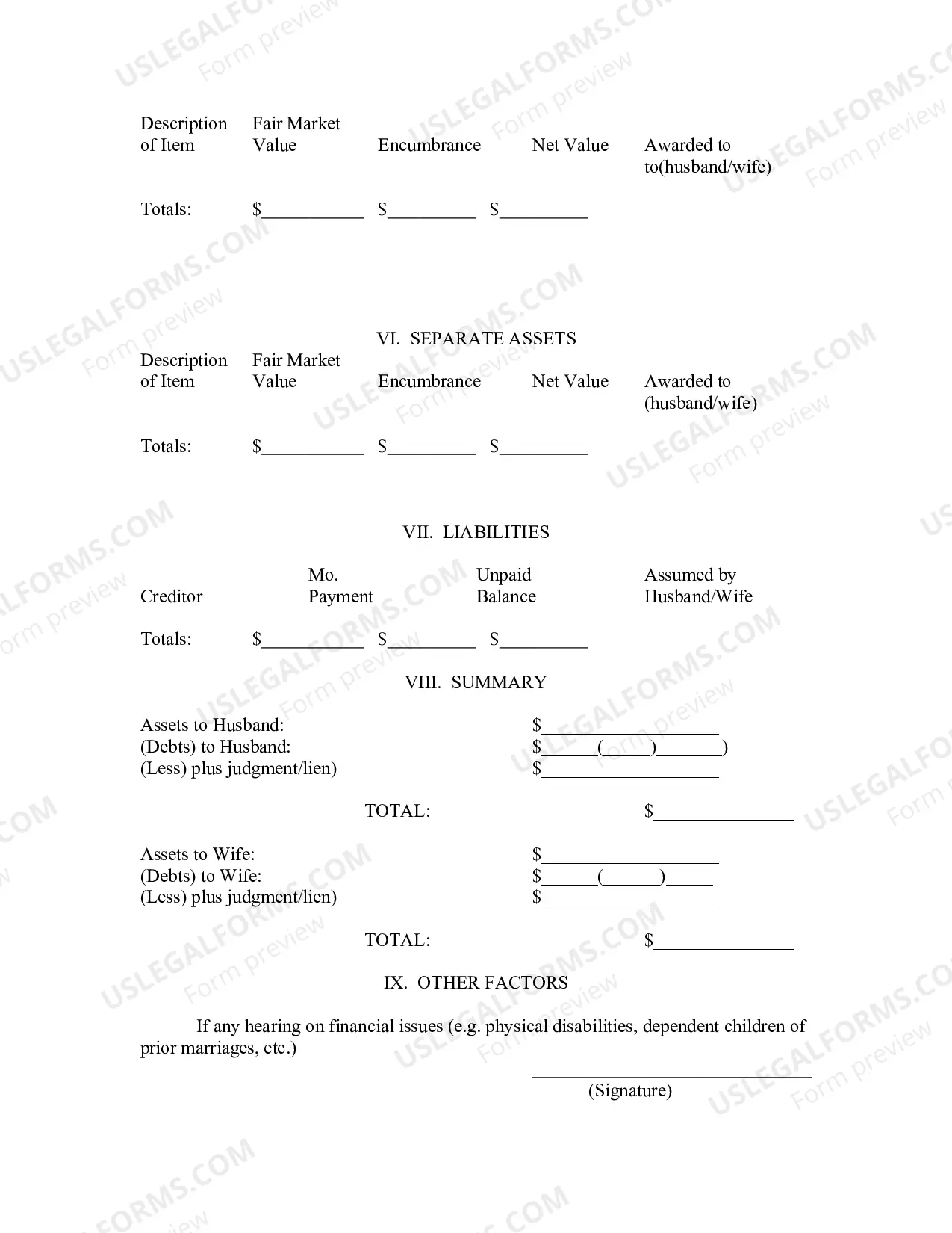 Preview Pretrial Affidavit