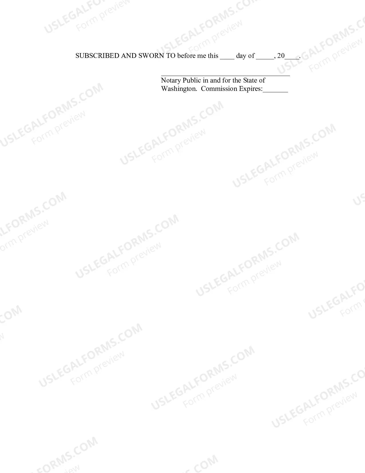Preview Pretrial Affidavit
