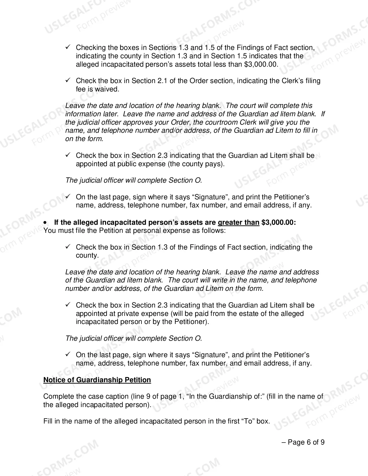 Preview Establishing A Guardianship