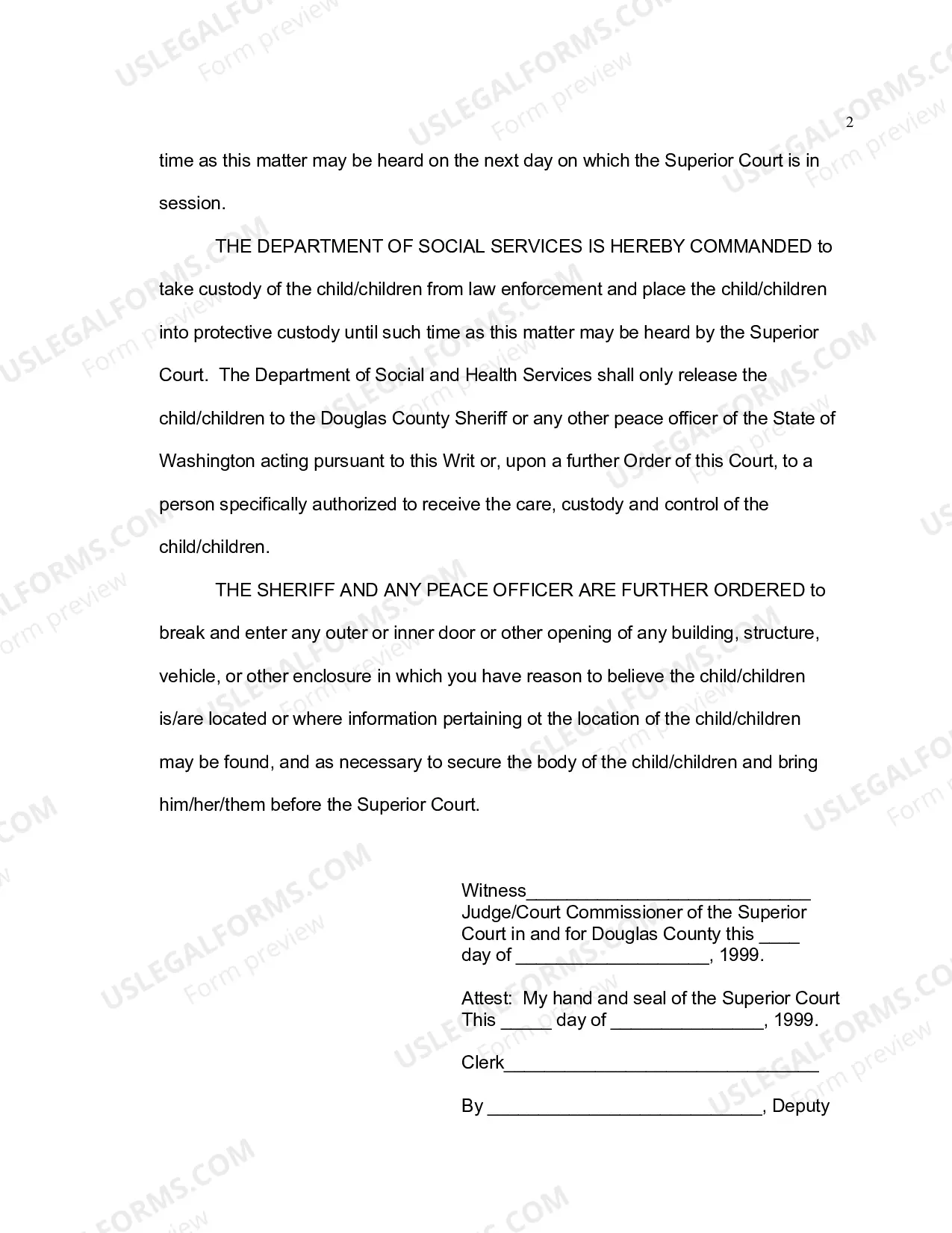 Preview Writ of Habeas Corpus
