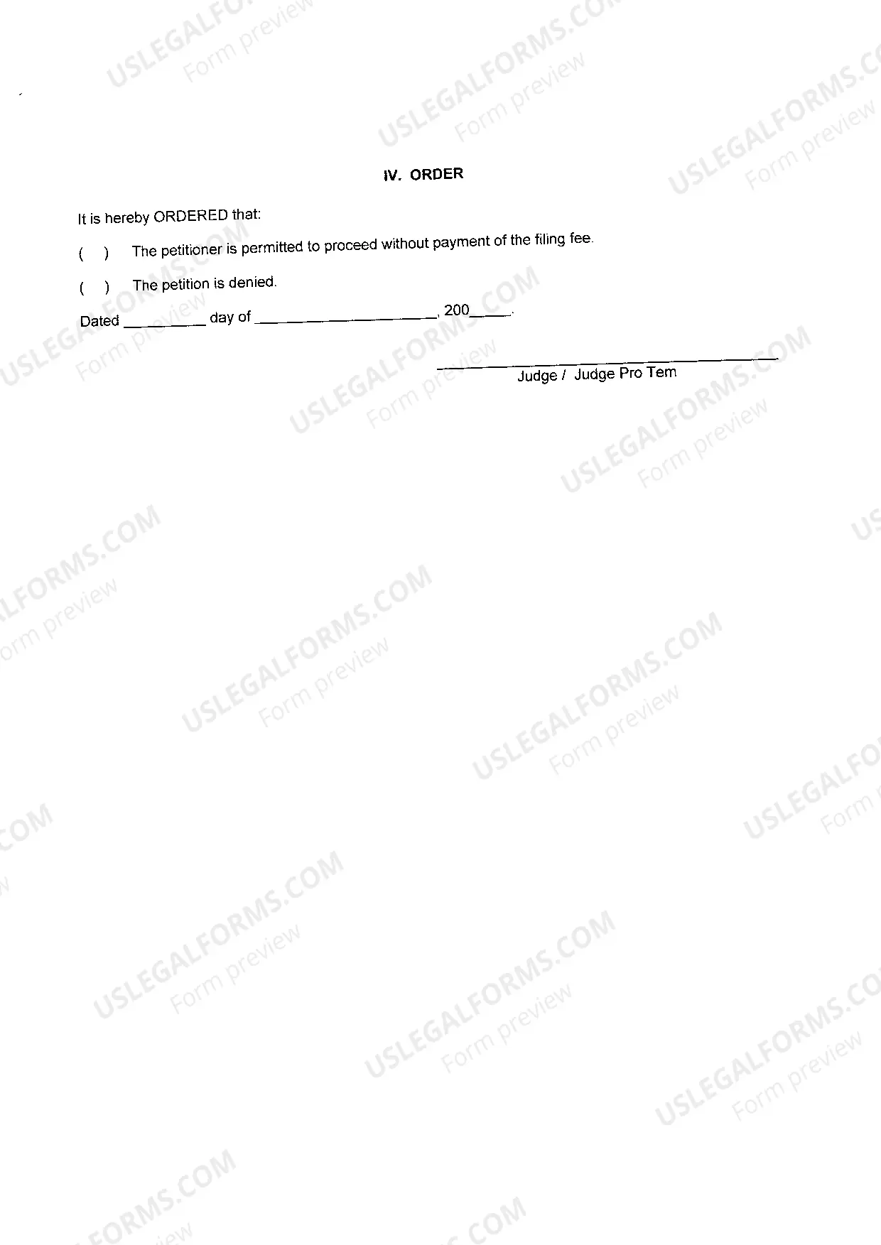 Preview Appeal Packet