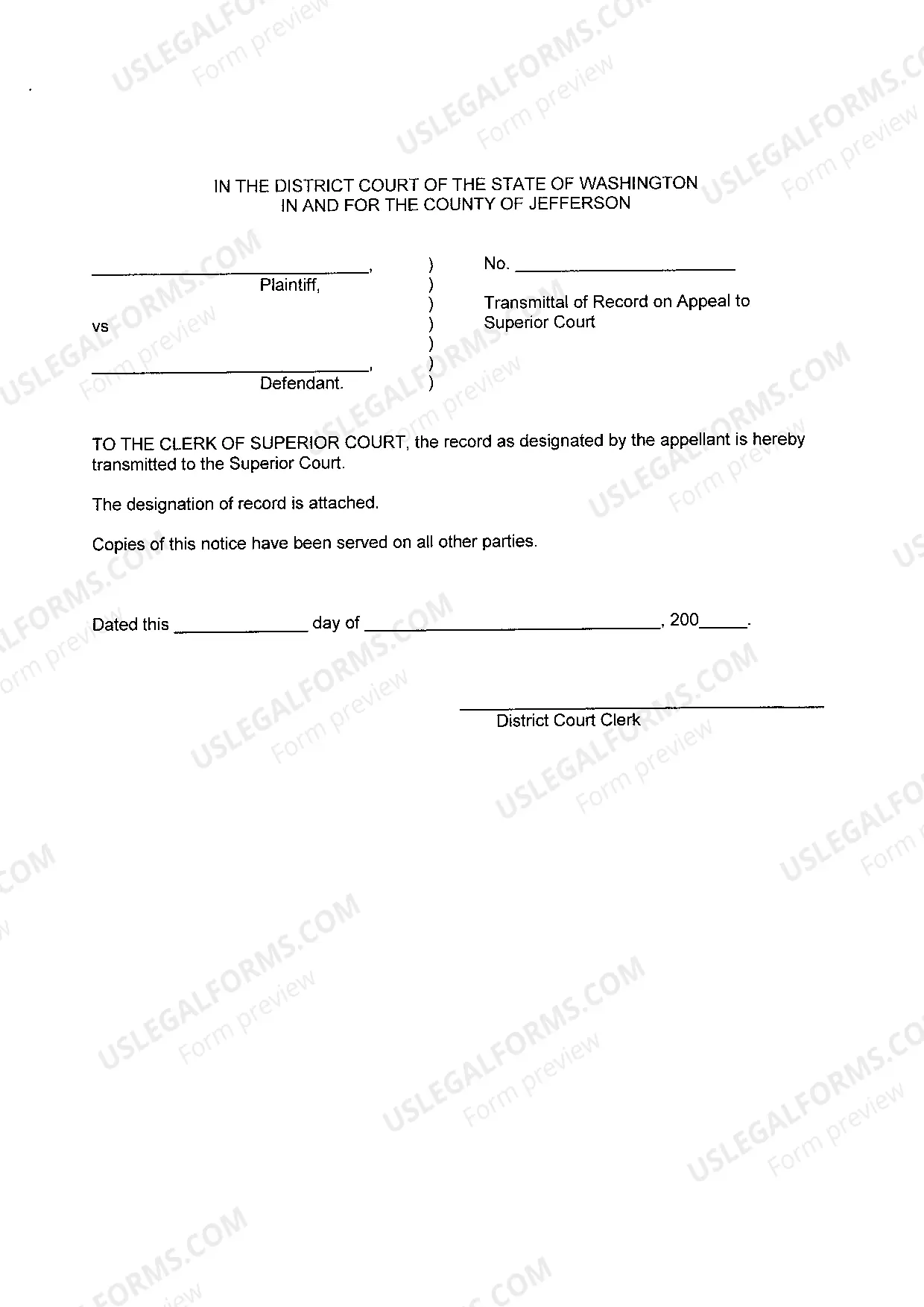 Preview Appeal Packet