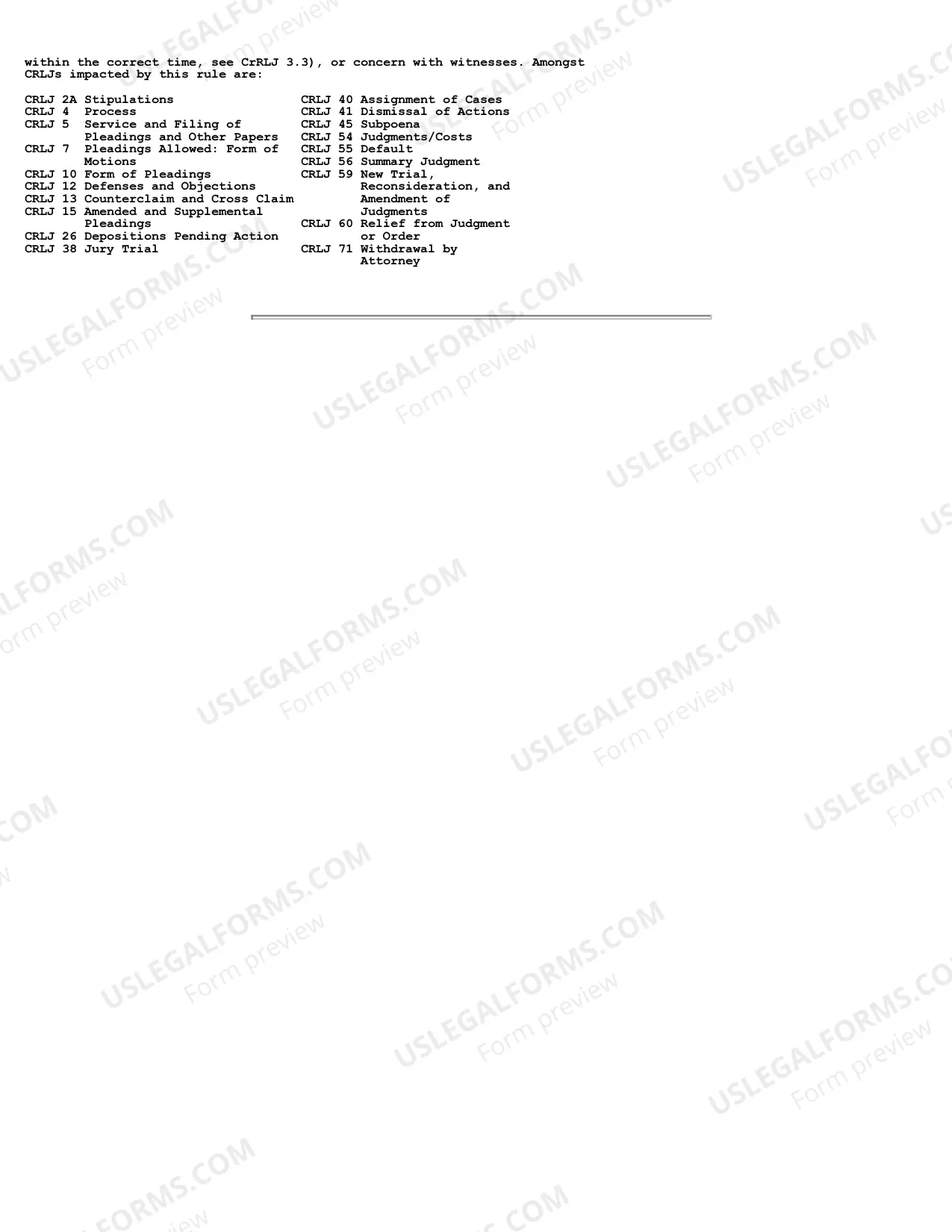 Preview Form of Pleadings