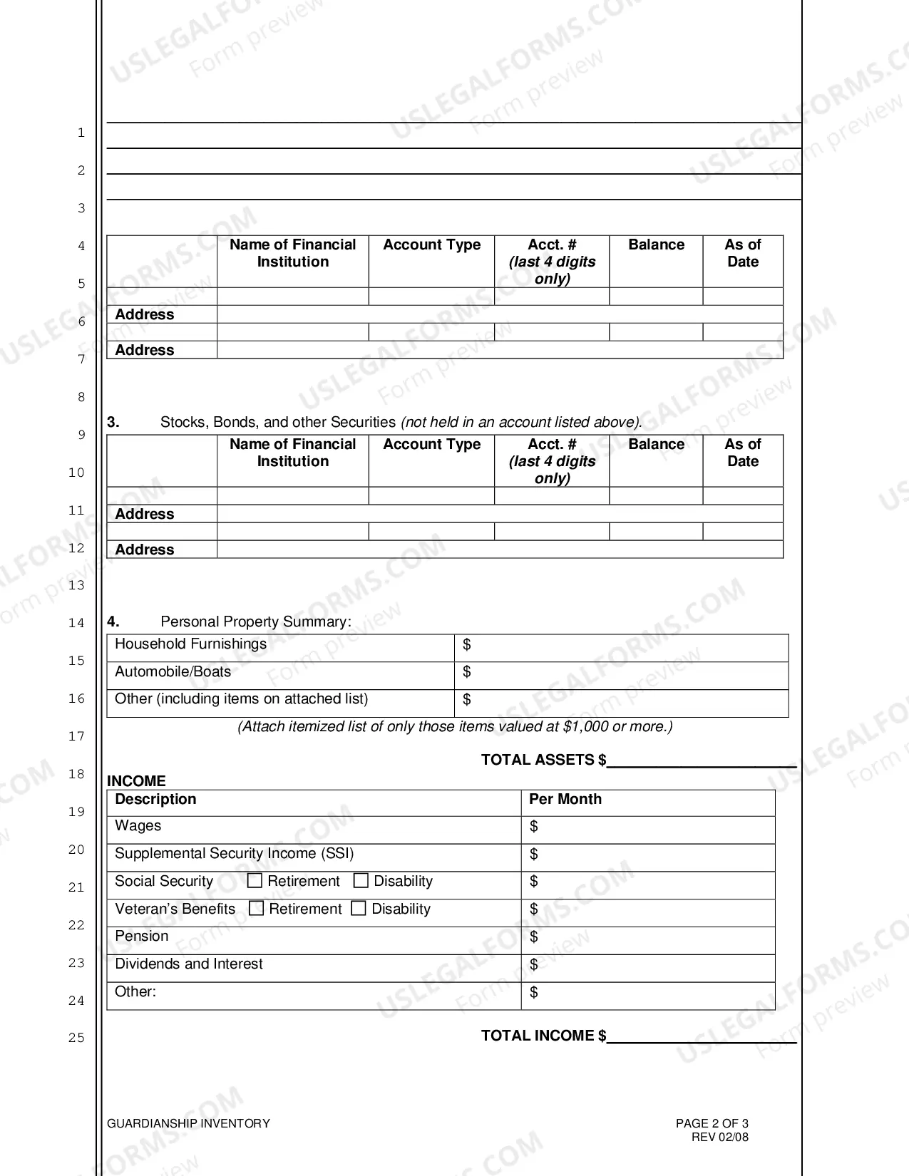 Preview Guardianship Inventory