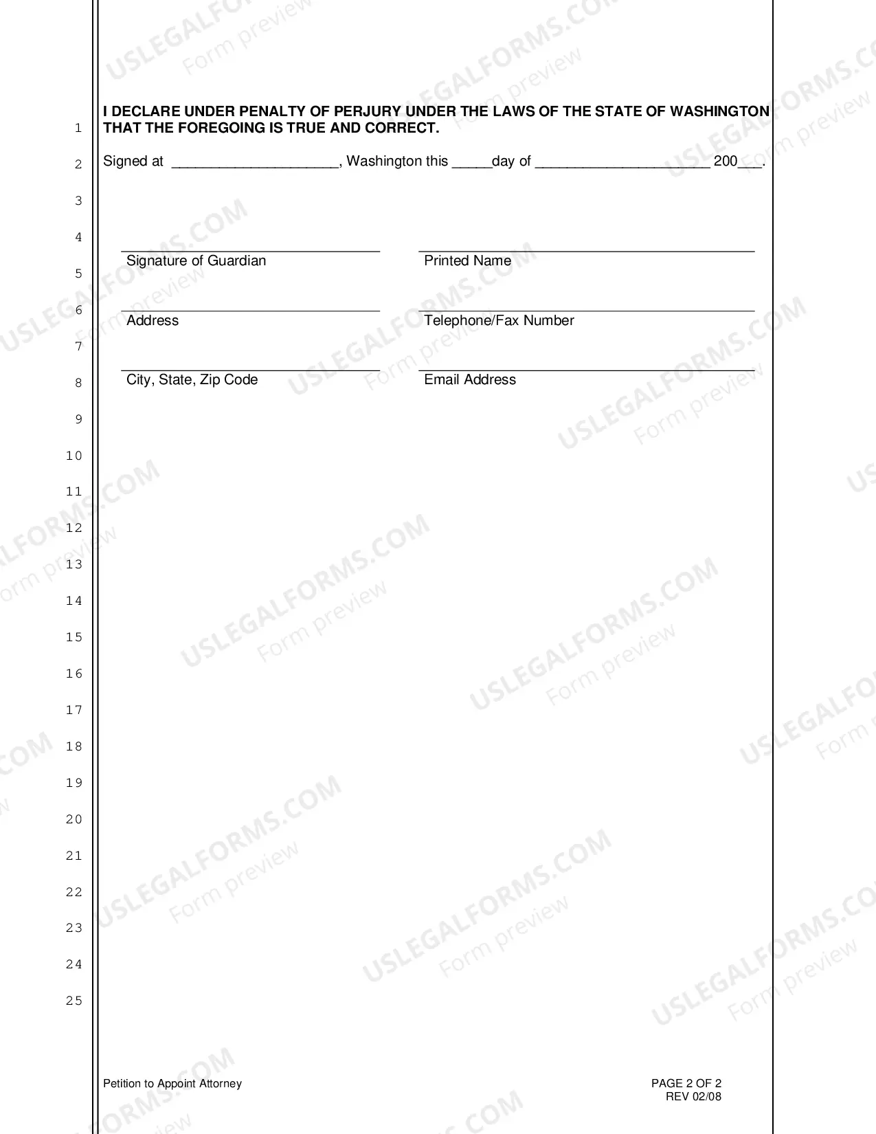 Preview Petition to Appoint Attorney