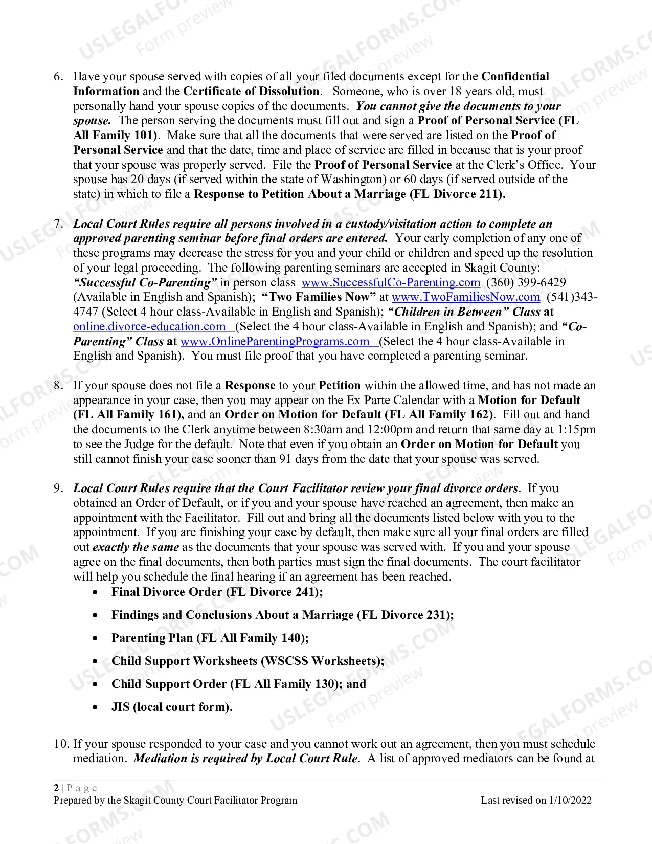 Preview Divorce with Children - Contested