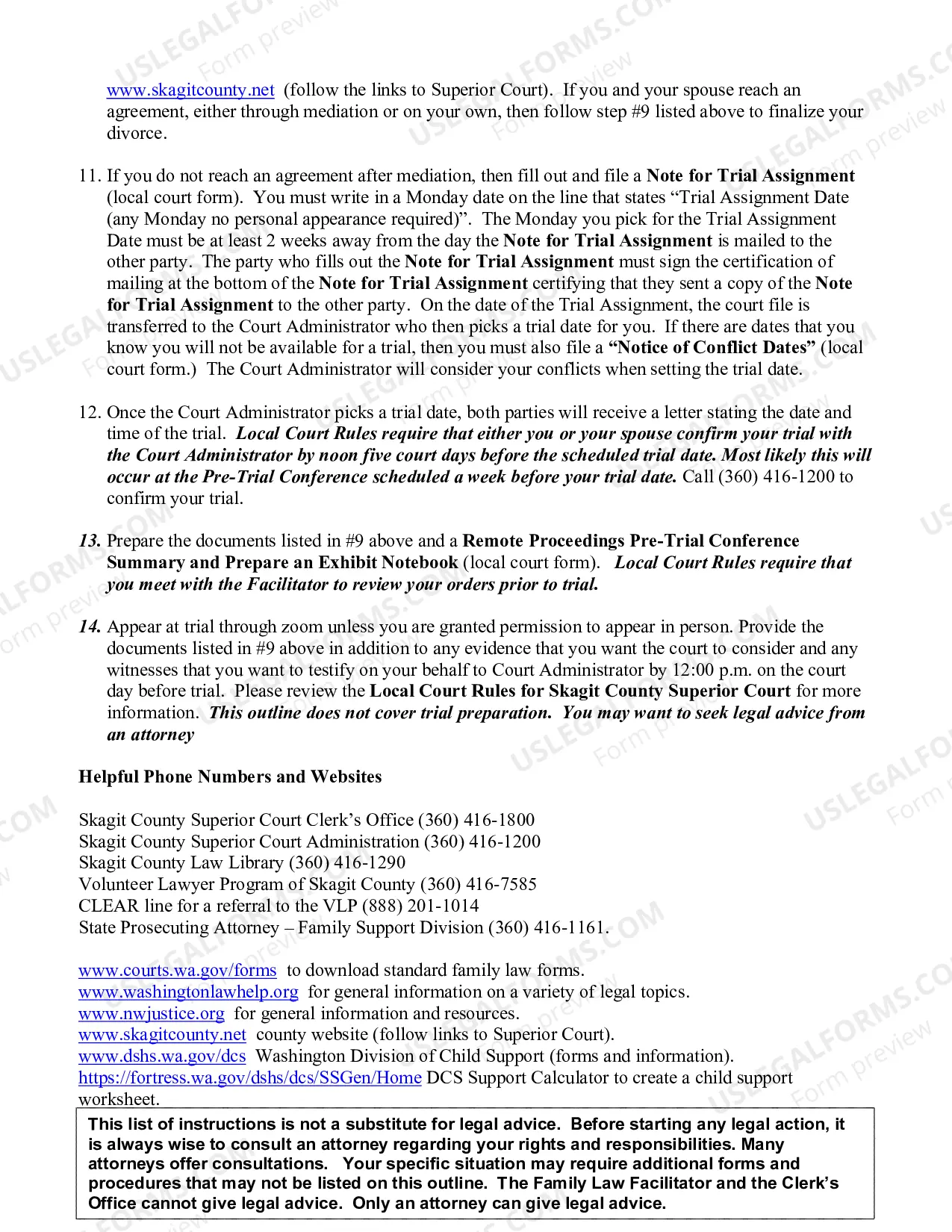 Preview Divorce with Children - Contested