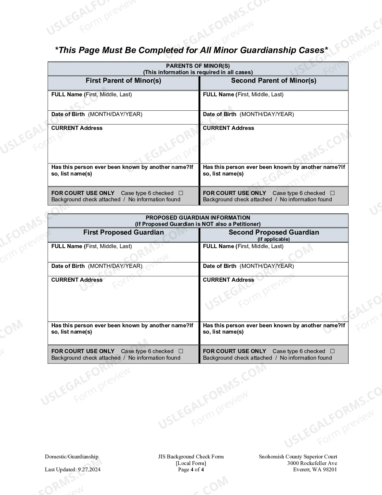 Preview Background Check (Permanent Parenting Plan)