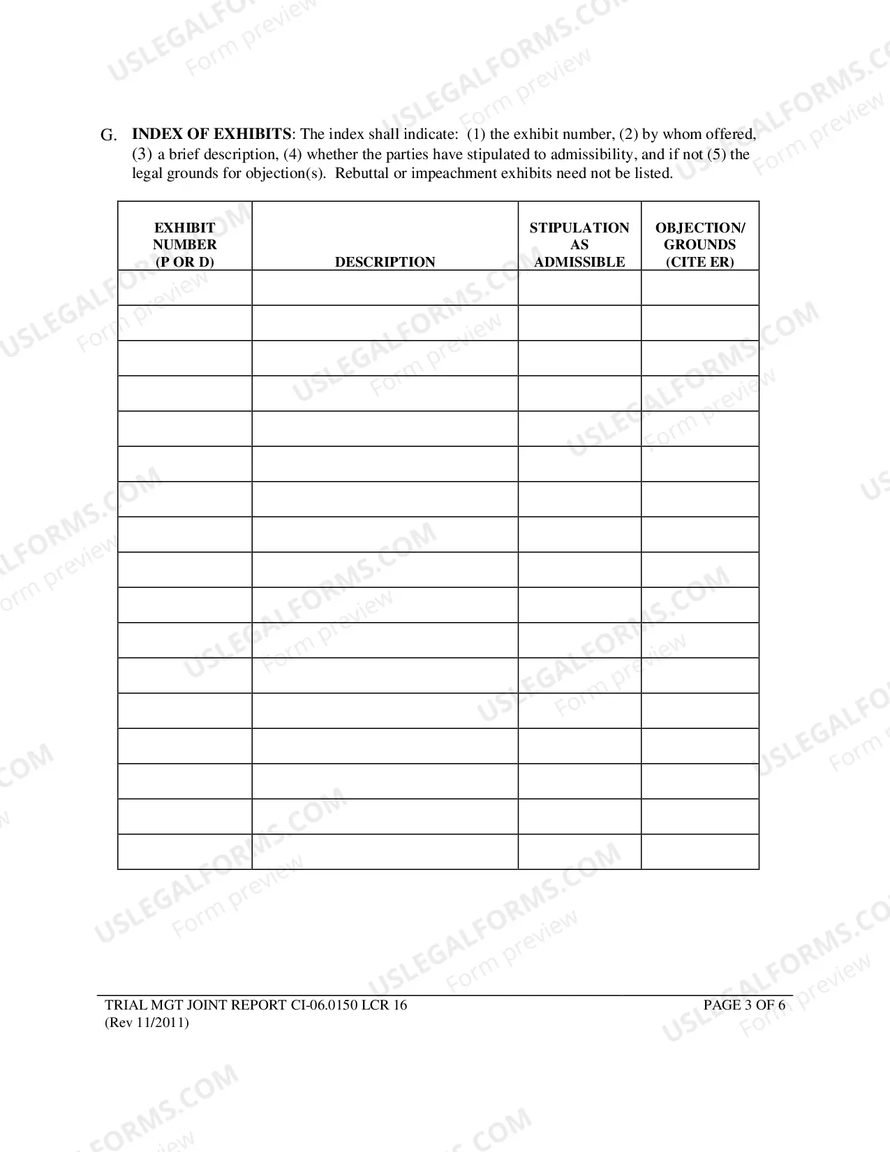 Preview Trial Management Joint Report