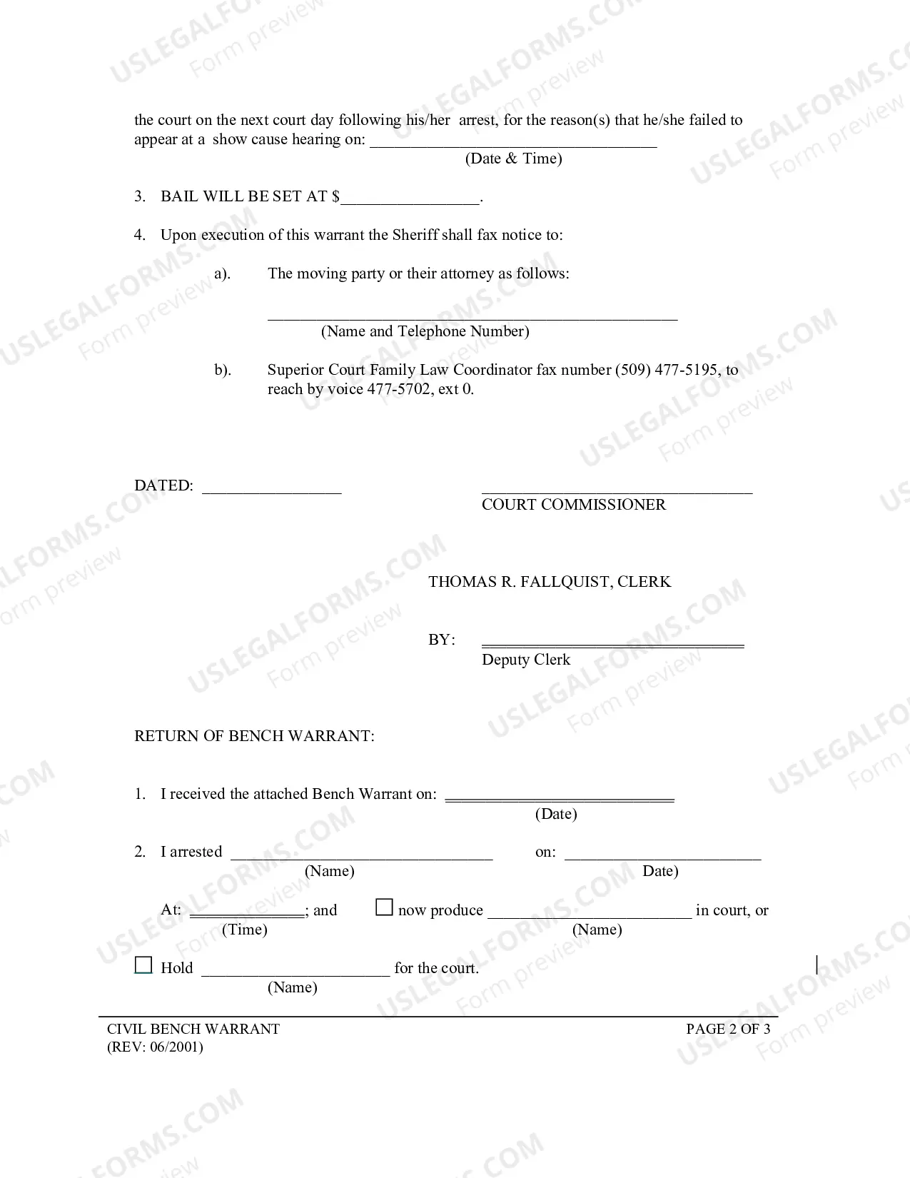 Preview Civil Bench Warrant And Sheriffs Return On Bench Warrant