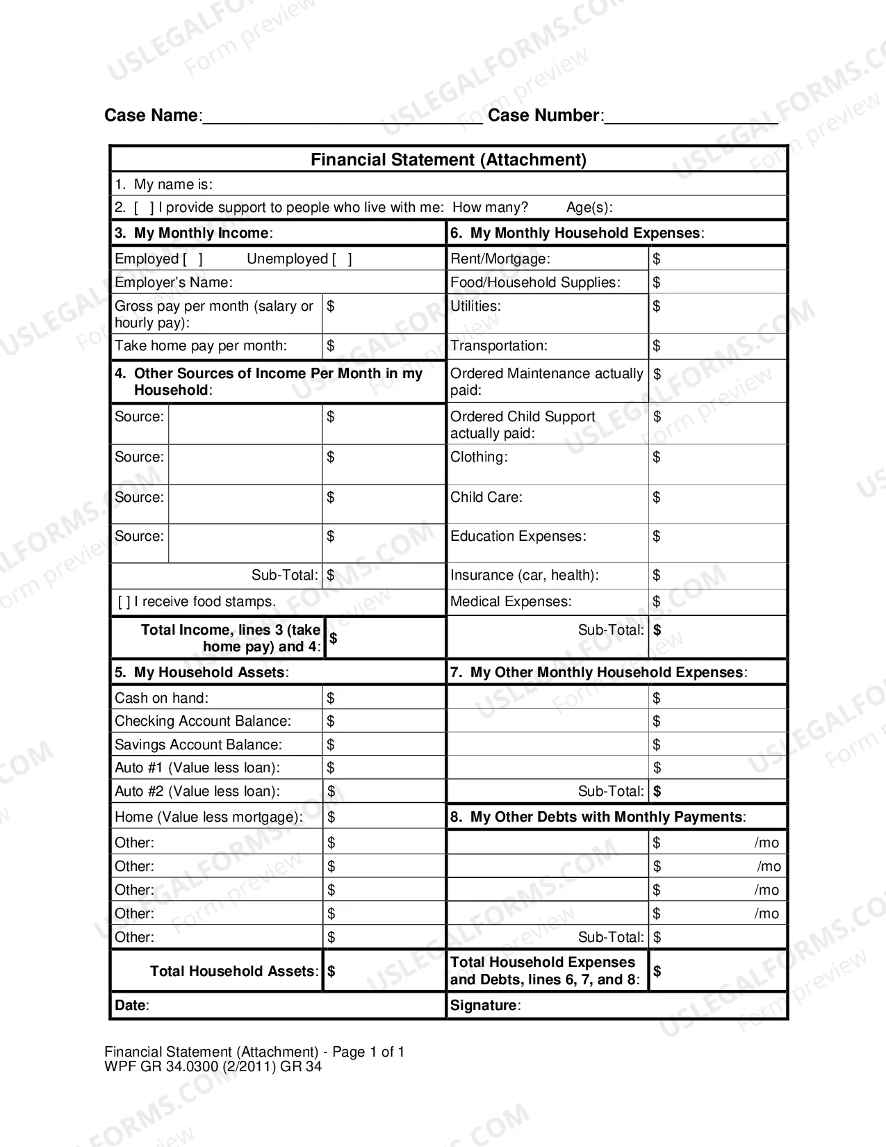 Preview Fee Waiver Packet
