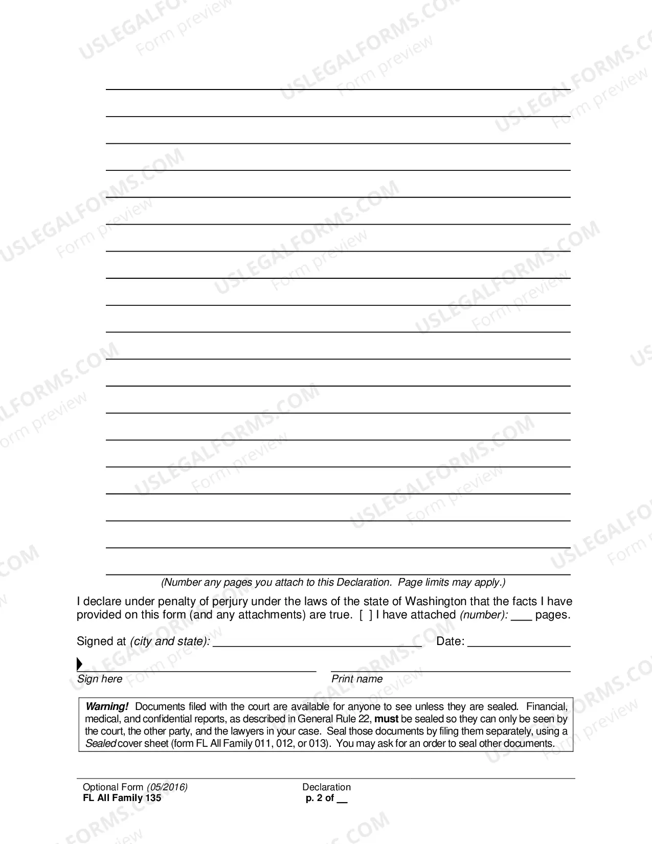 Preview Declaration Form