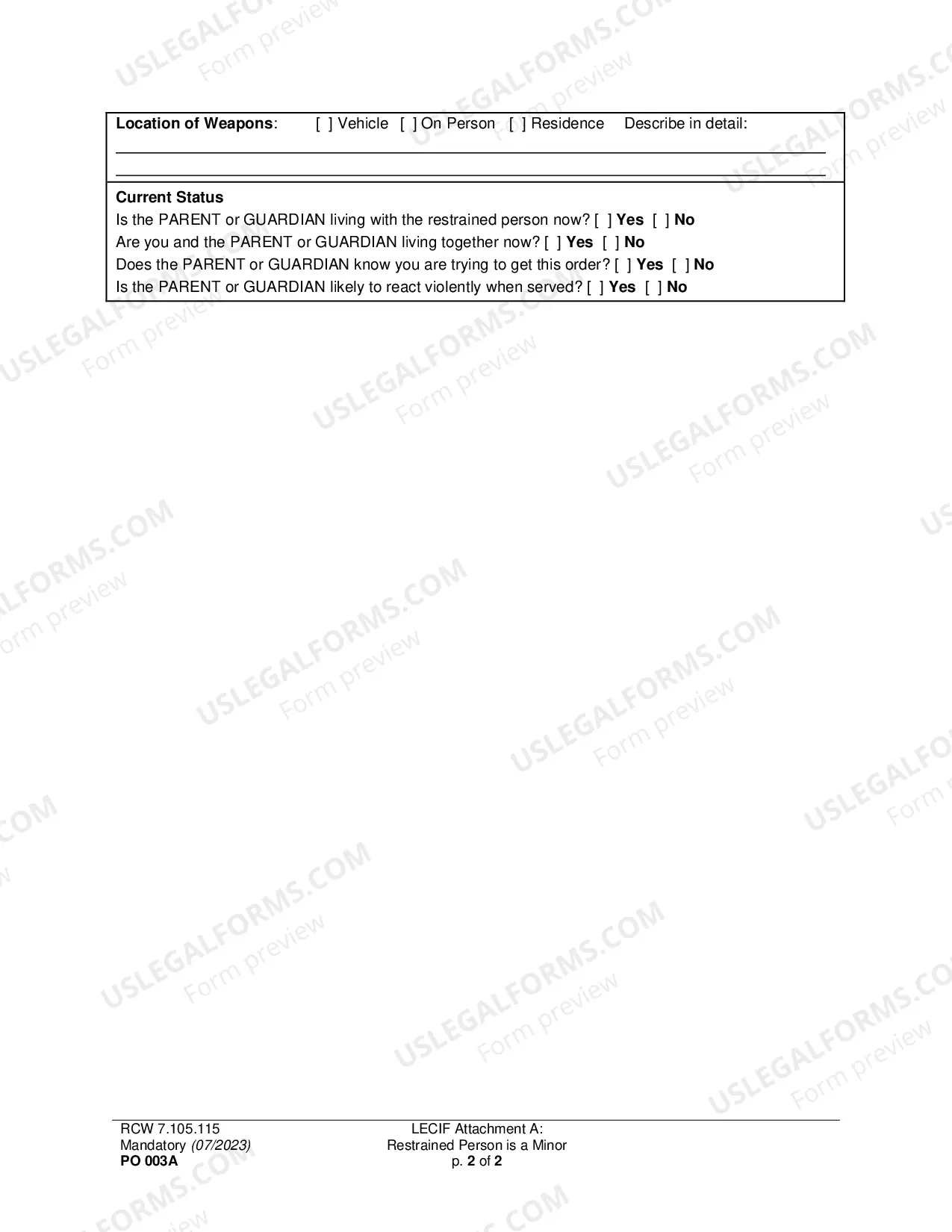 Preview Law Enforcement Info Packet