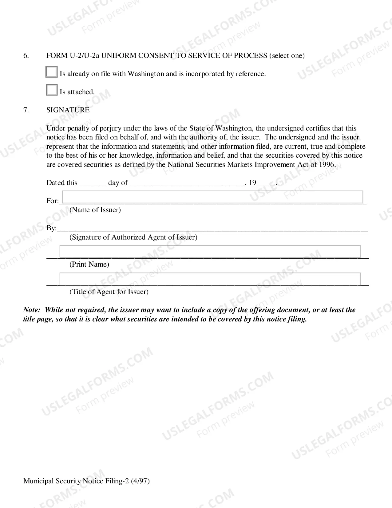 Preview Mortgage Paper Securities - Application for Registration by Qualification