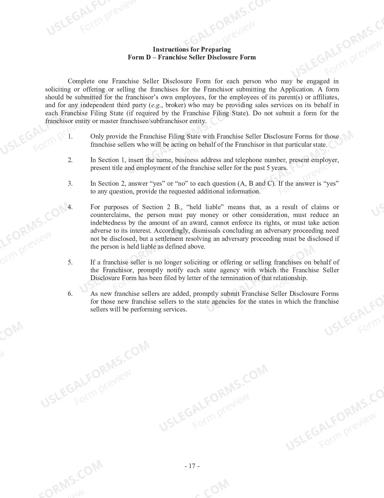 Preview Salesman Disclosure Form