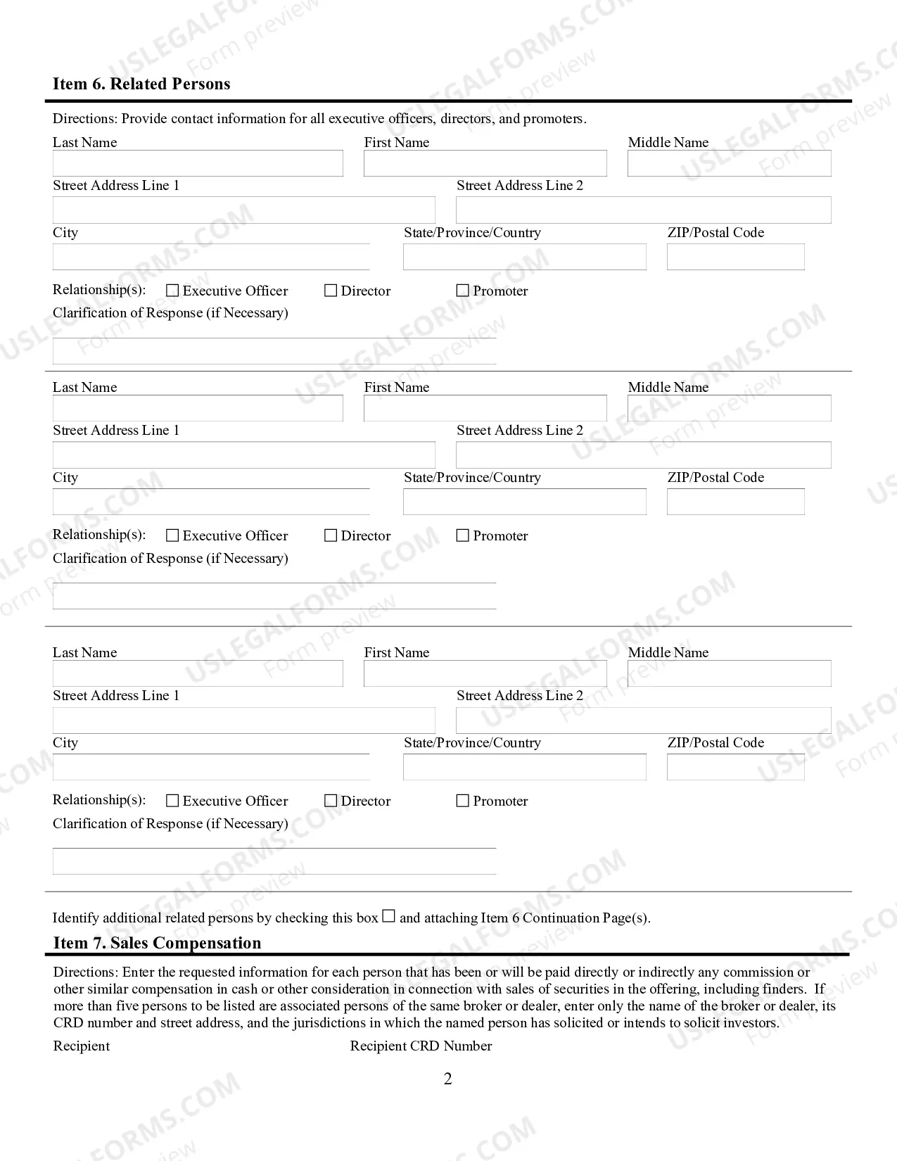 Preview Regulation A - Tier 2 Notice Filing Form