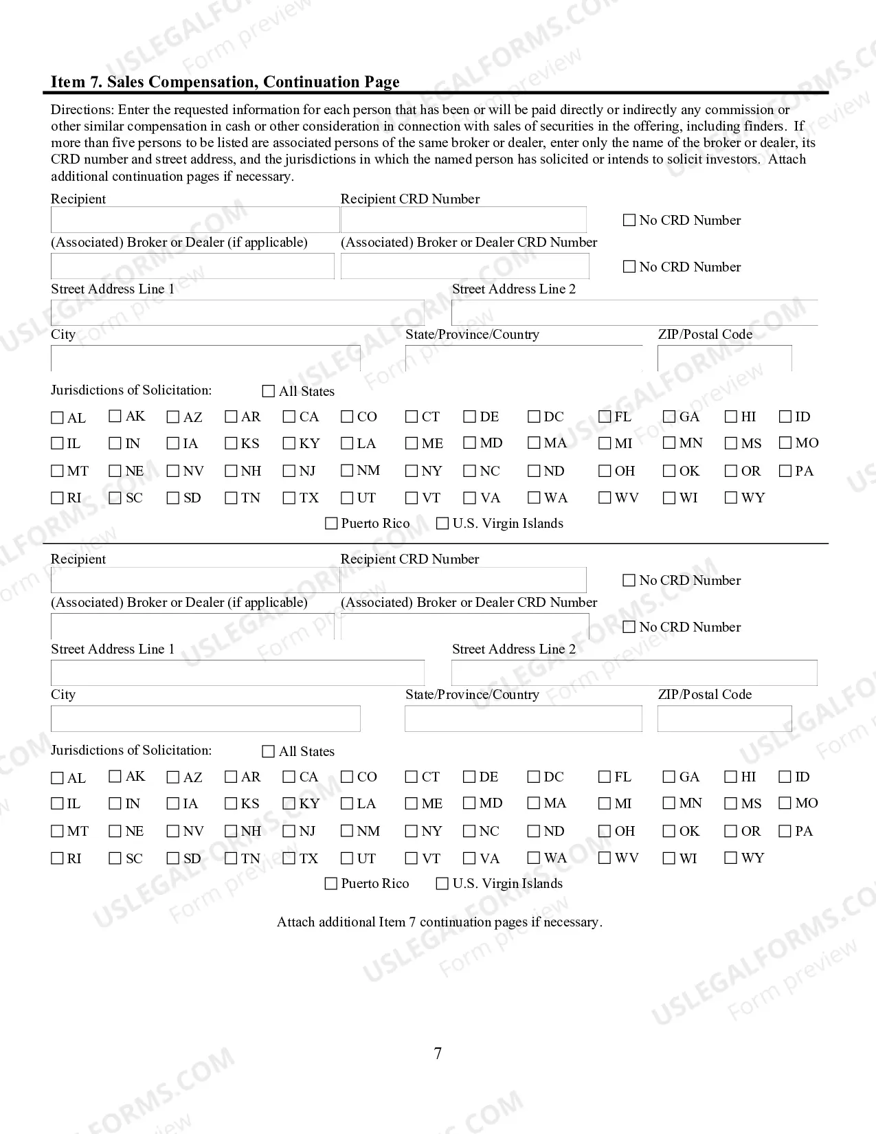 Preview Regulation A - Tier 2 Notice Filing Form