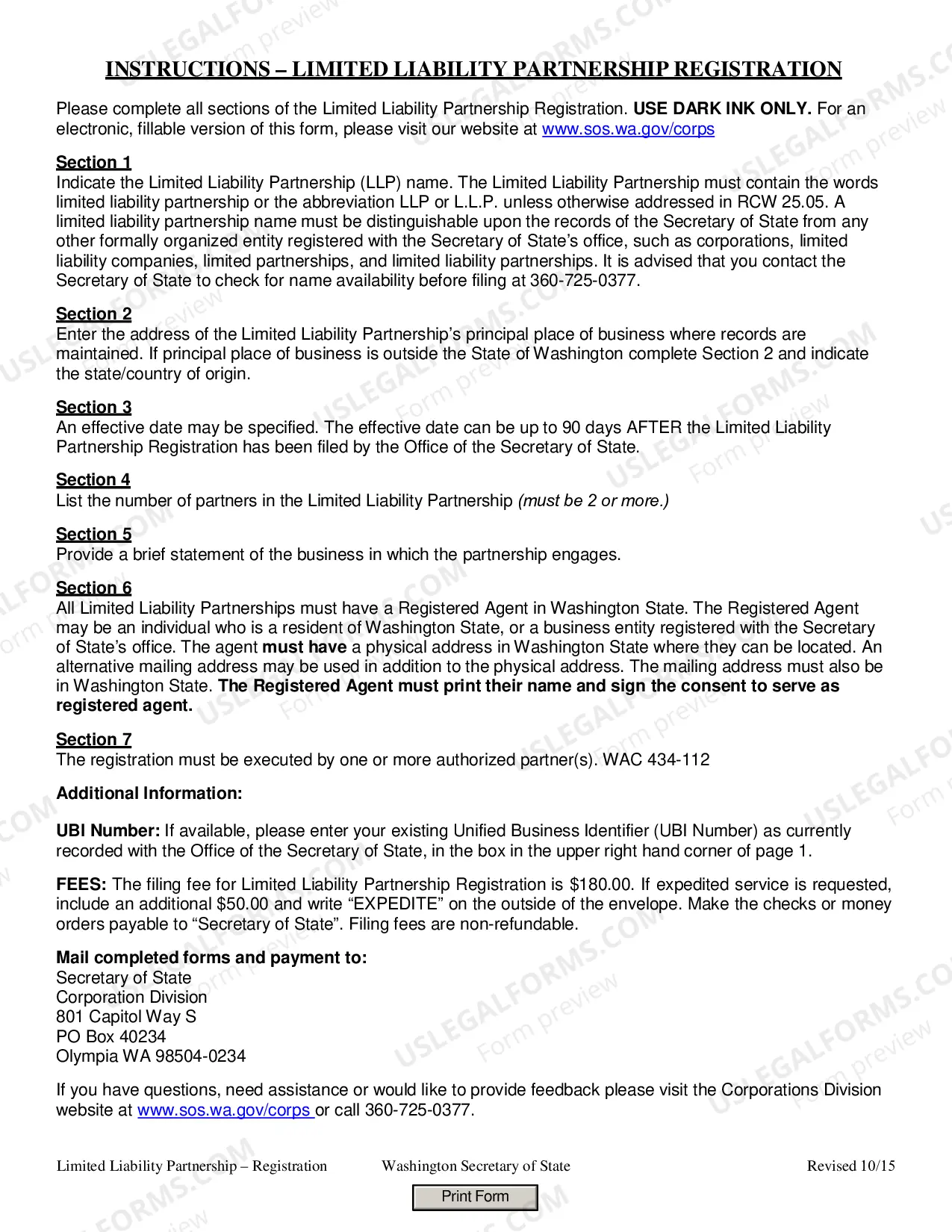 Preview Limited Liability Partnership Registration
