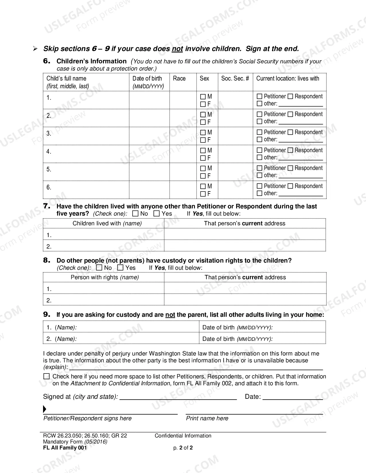 Preview Confidential Information