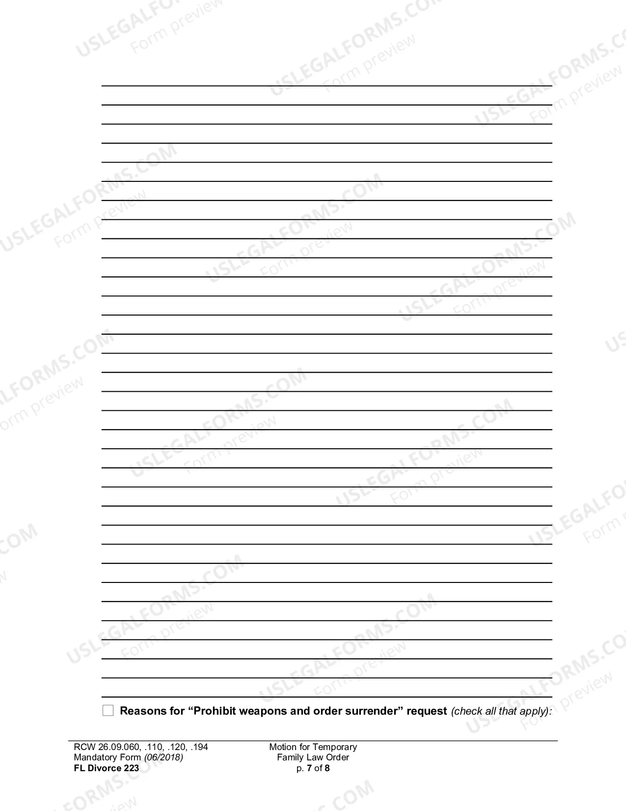 Preview Motion For Temporary Family Law Order