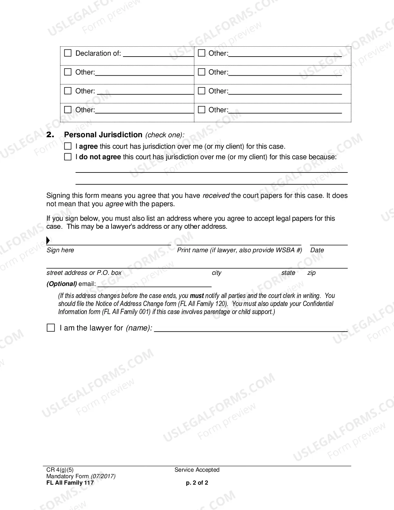Preview Service Accepted