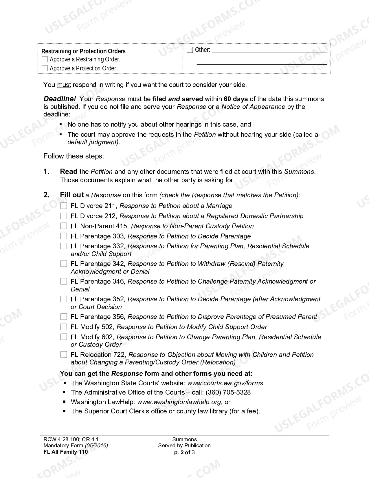Preview Summons Served By Publication