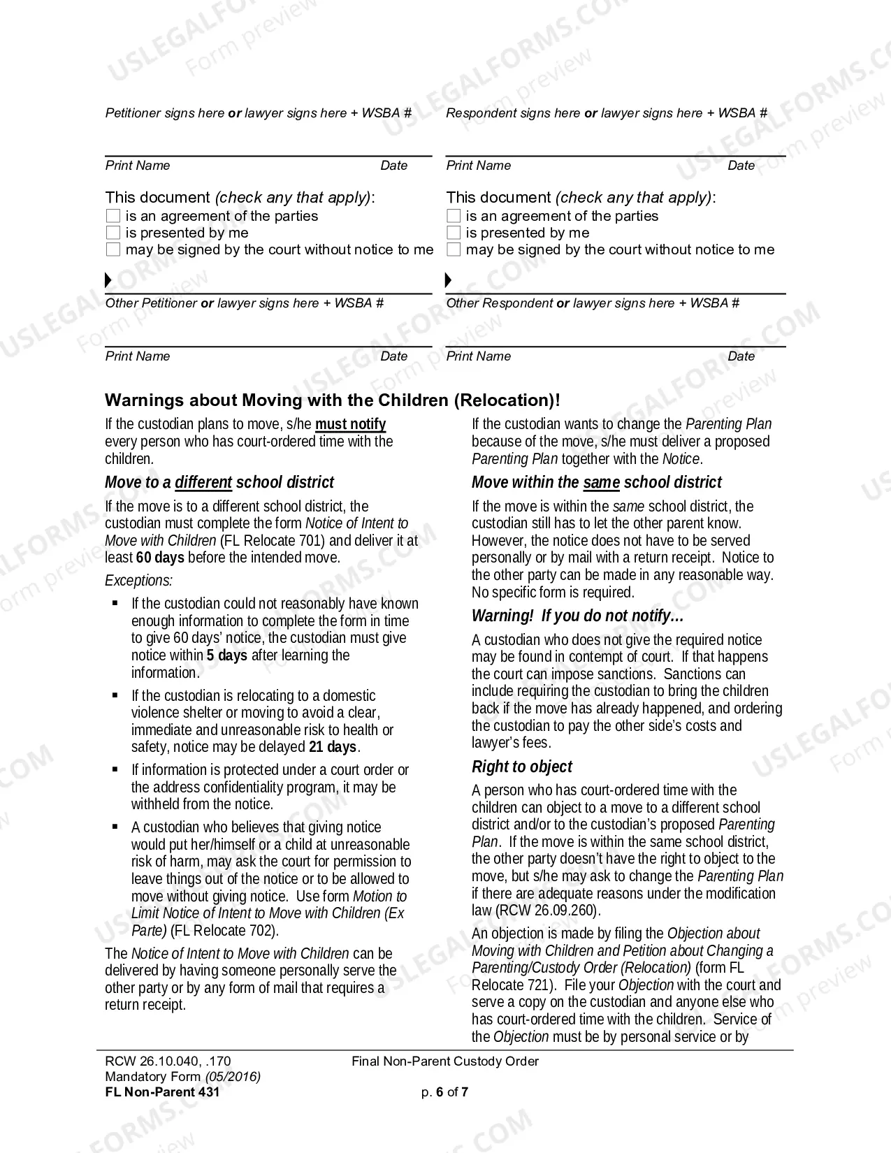 Preview Final Non-Parent Custody Order